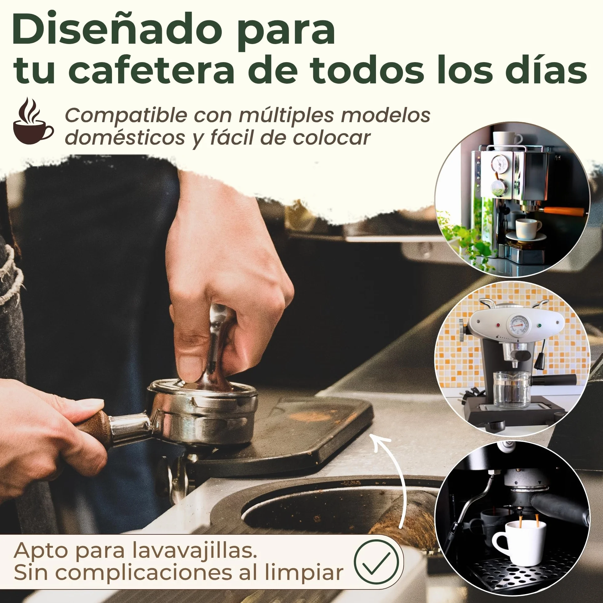 Cecotec Filtro Cafetera 51mm Presurizado Compatible con Cecotec Ufesa Breville Power Espresso 20 Set 2 Filtros