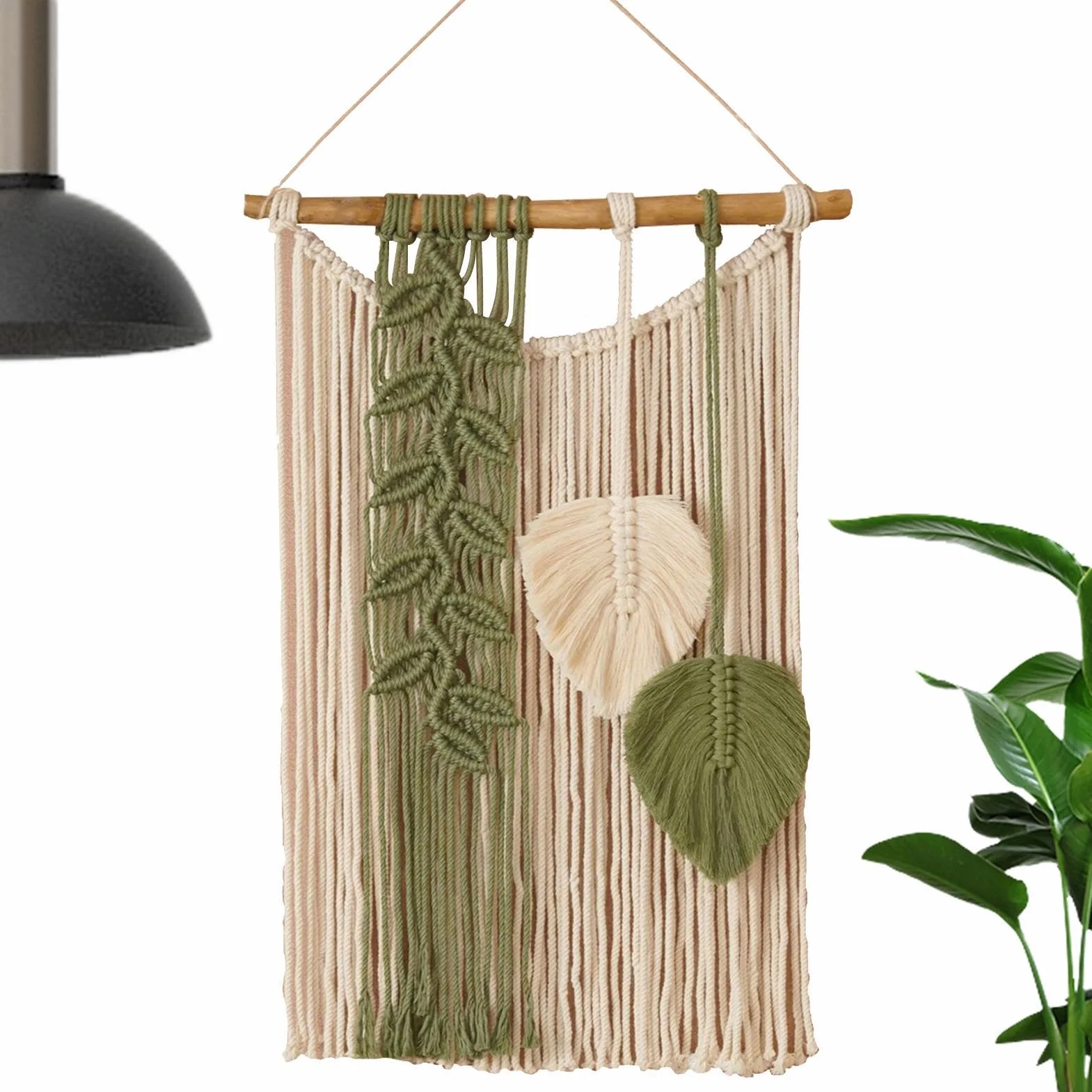 Decoración De Arte De Pared Bohemio: Tapiz De Macramé Hecho A Mano, Pancarta De Tapiz Tejido, Colgante De Pared Estilo Boho, Tapiz Hecho A Mano Único para Decoración del Hogar, 70x40x3cm