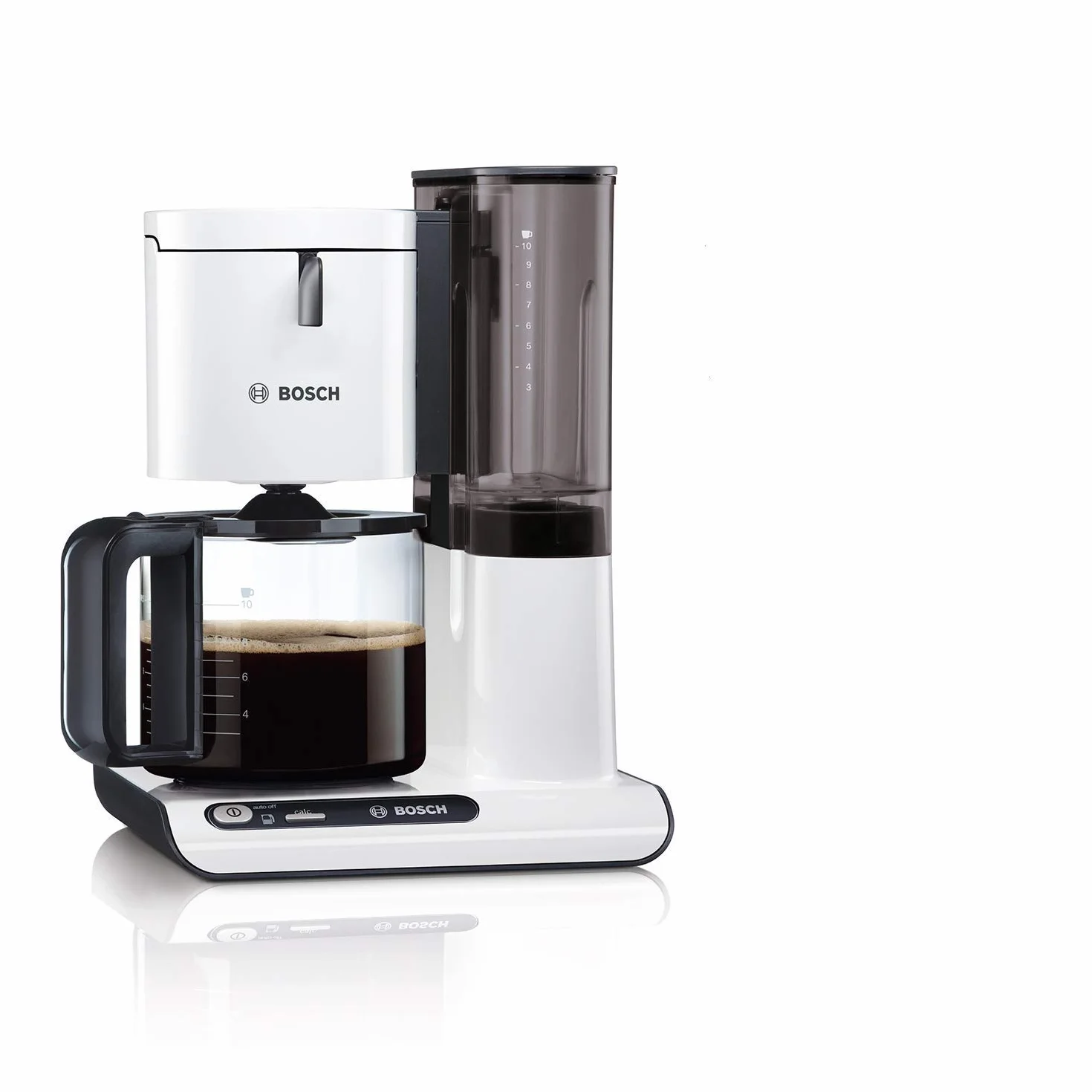 Bosch TKA8011 Cafetera de Goteo, 1.160 W, Capacidad para 10/15 Tazas, Color Blanco