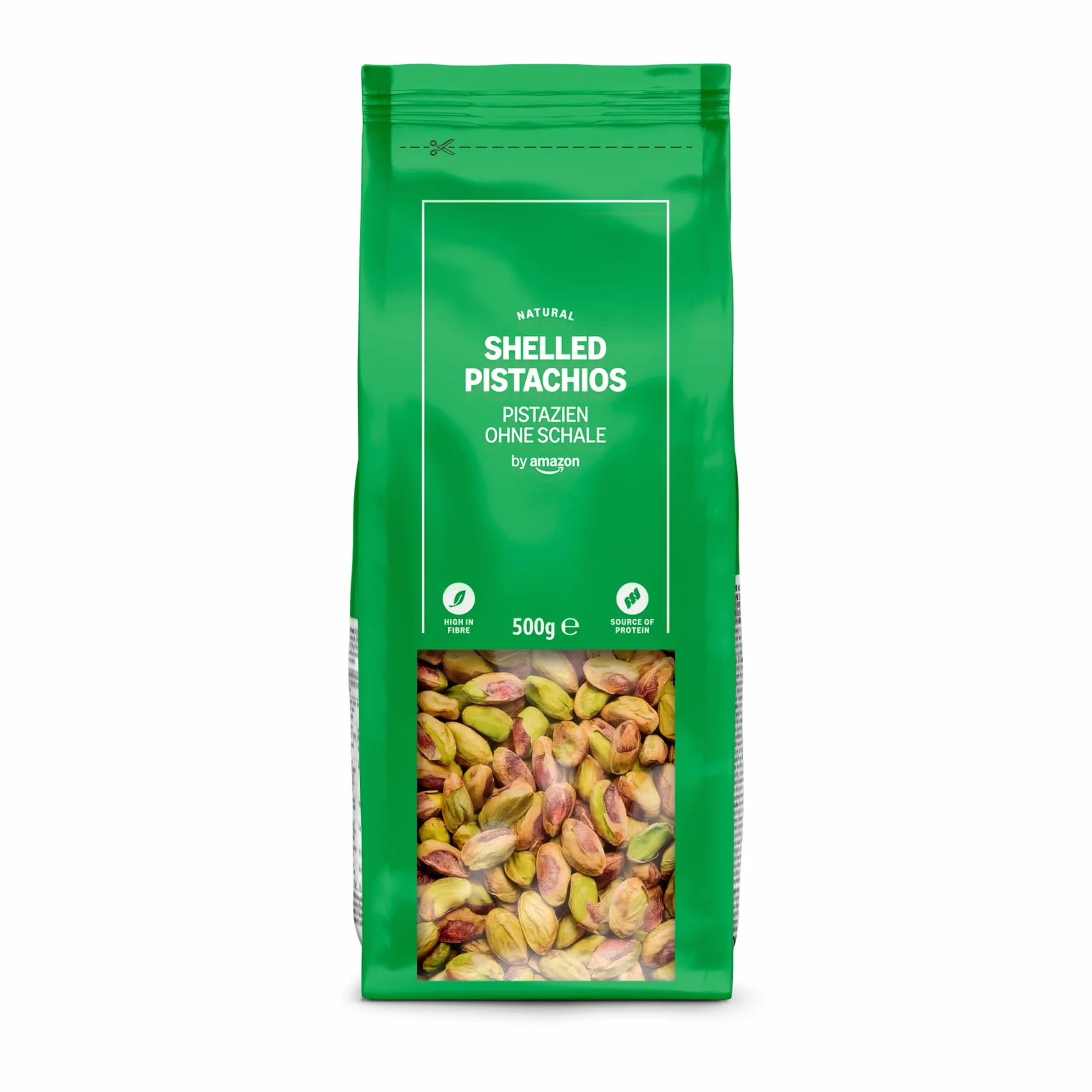 Pistachos sin cáscara by Amazon, 500 g