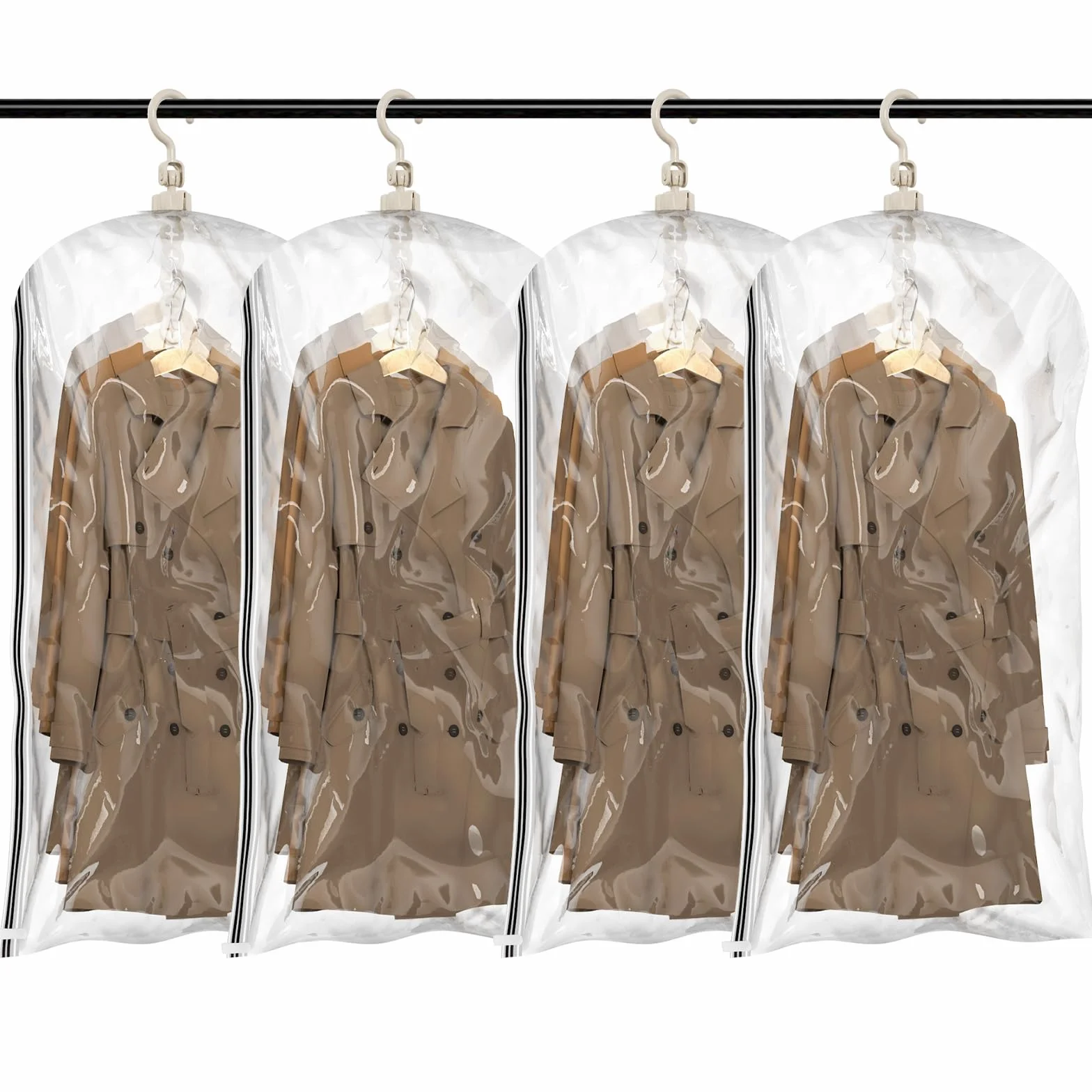 TAILI Bolsas de Almacenamiento al Vacío para Colgar, 4 Paquetes 105×70 cm, Organizar Armarios