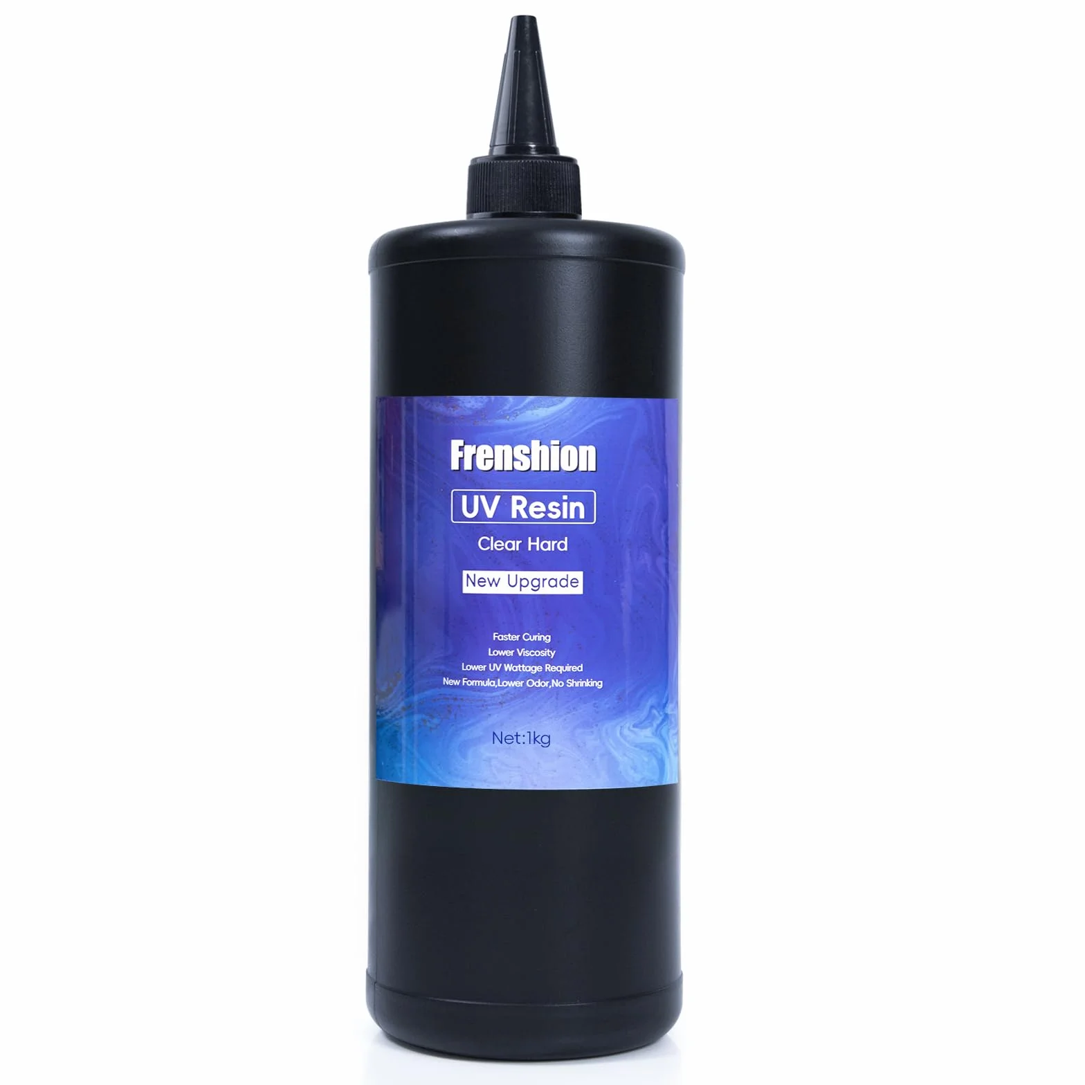 Resina ultravioleta, fórmula actualizada 1000g kit de resina ultravioleta de curado rápido de baja viscosidad, adecuado para la fabricación de joyas, recubrimiento de fundición y proceso de bricolaje