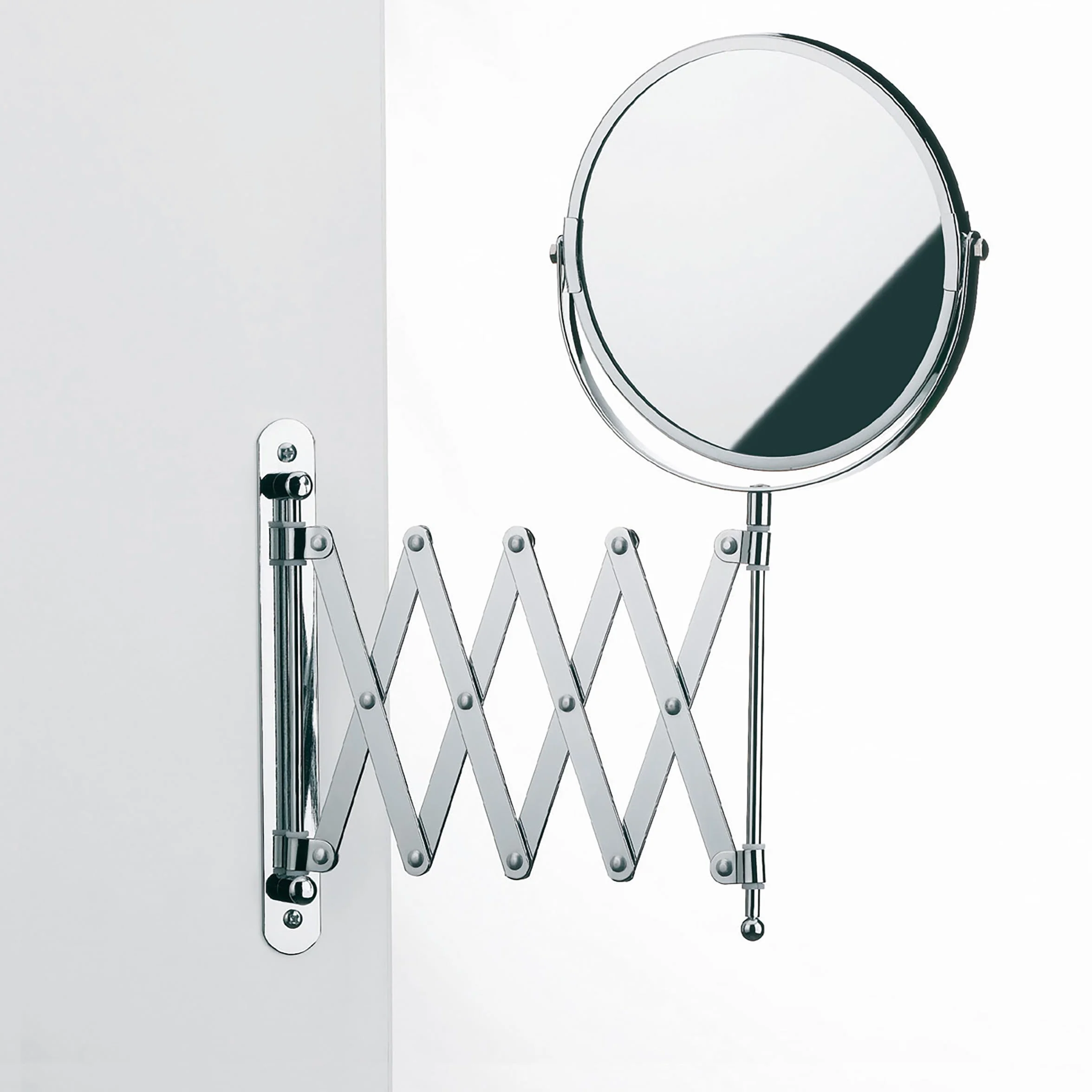 kela Espejo cosmético de pared con aumento AVITA 16 cm 1/5 veces metal cromado