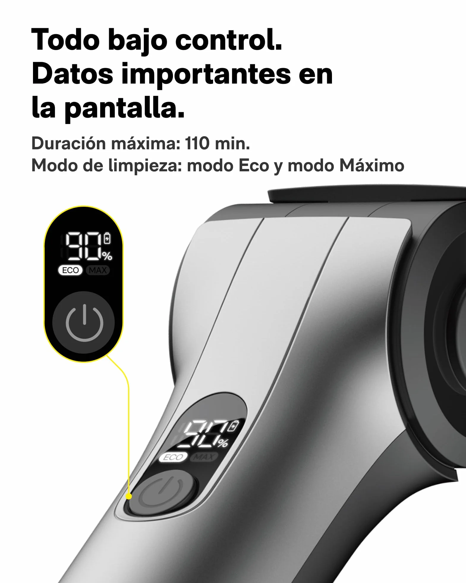 HOTO Cepillo Eléctrico Limpieza Hogar - Mango Extensible con Ángulo Ajustable, IPX7, Incluye 8 Cabezales Reemplazables para Limpieza Profunda de Baños, Azulejos y Superficies