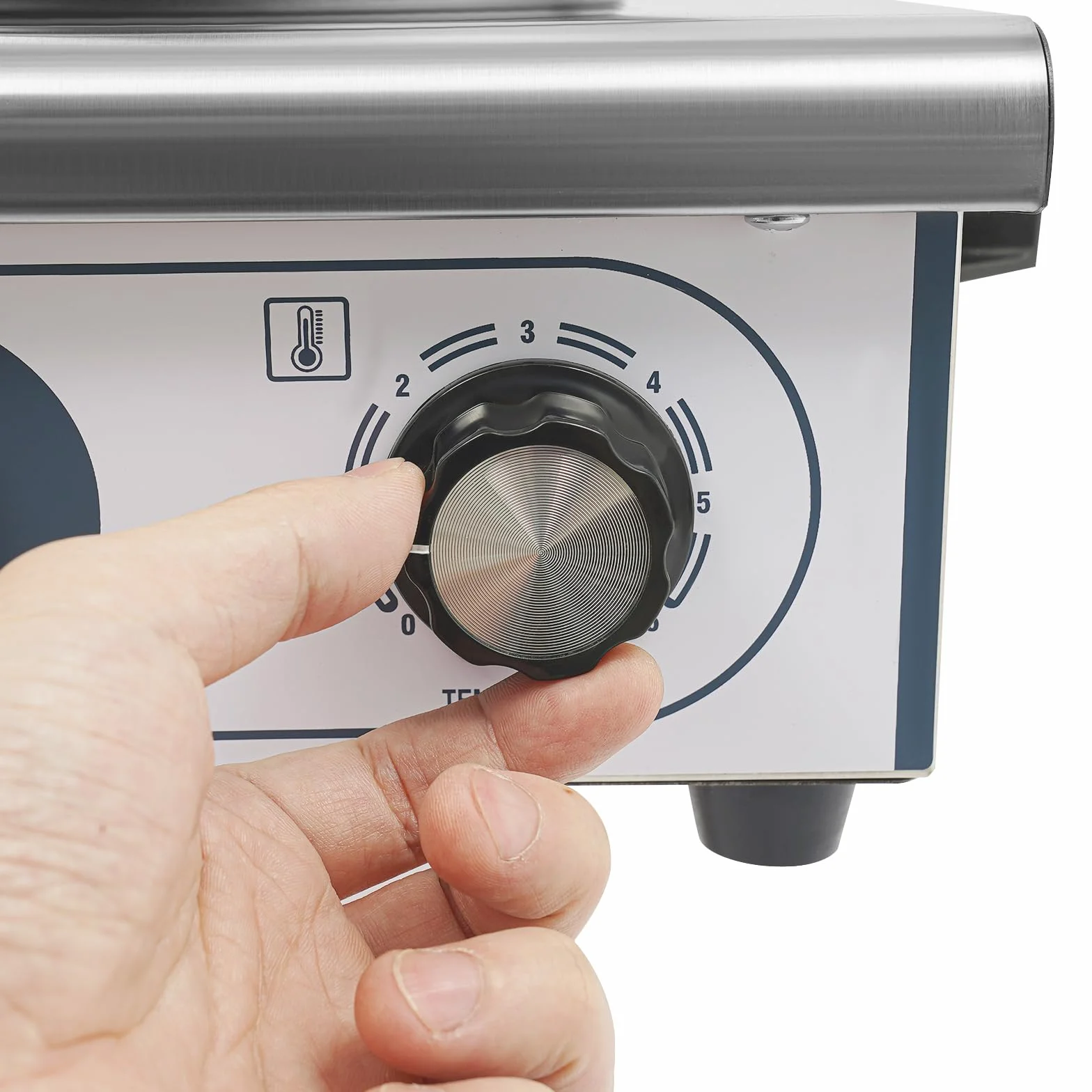 Calentador de perro caliente profesional, calentador de acero inoxidable con capacidad de 6 L y 2 barras de pan, control de temperatura 50-300 °C, potencia de 550 W para comida y fiestas, 37 x 28,5 x