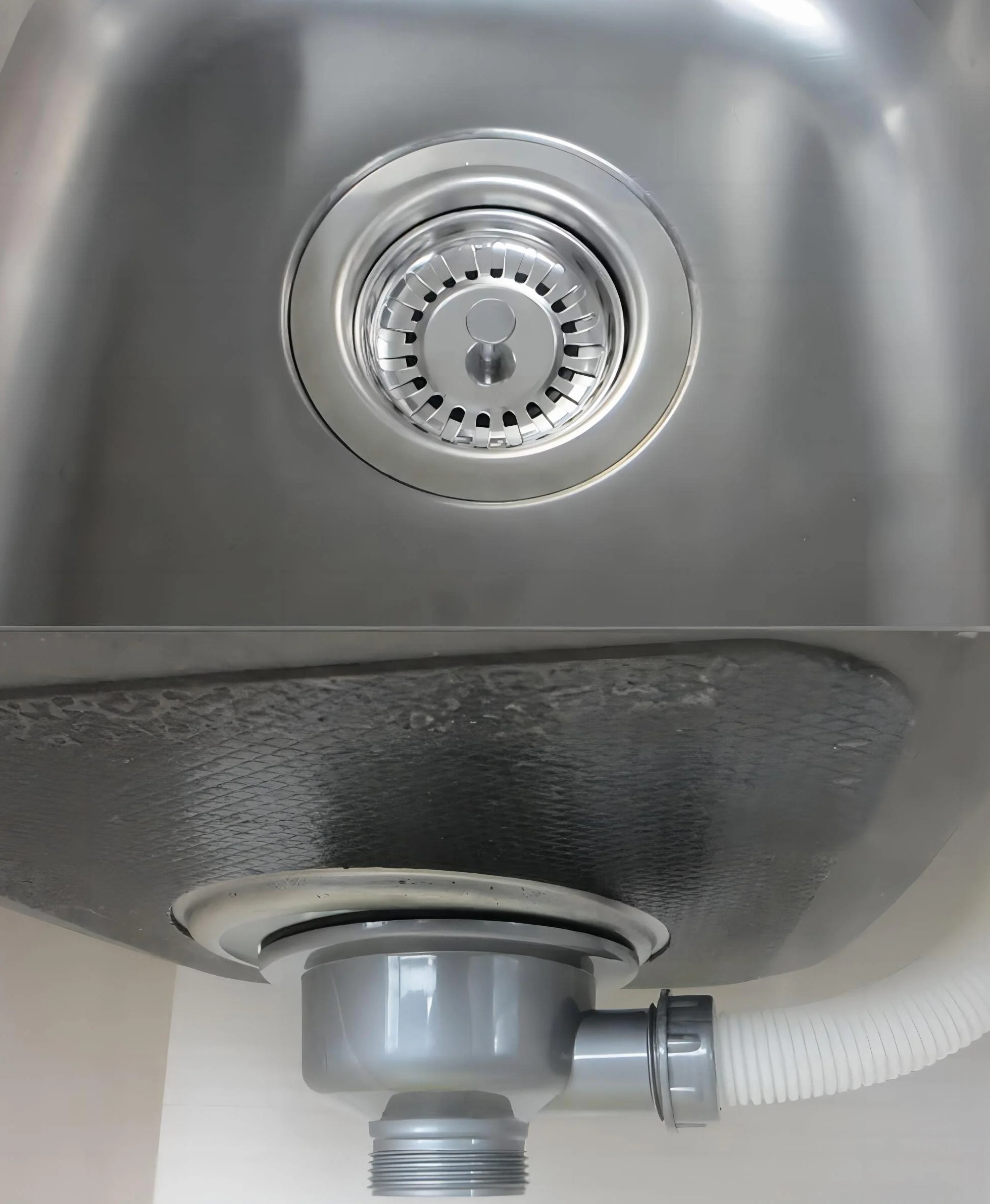 Qrity Fregadero Cocina 114 mm Colador Cesta 1½" Desagüe Rebosadero Acero Inoxidable