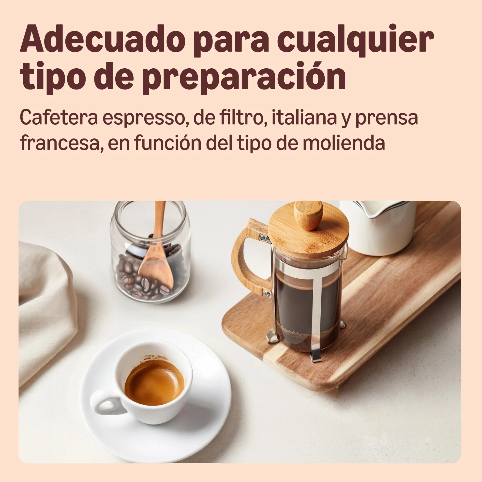 Café en grano Natural Espresso crema, tueste claro, Rainforest Alliance, 500 g (Paquete de 2)