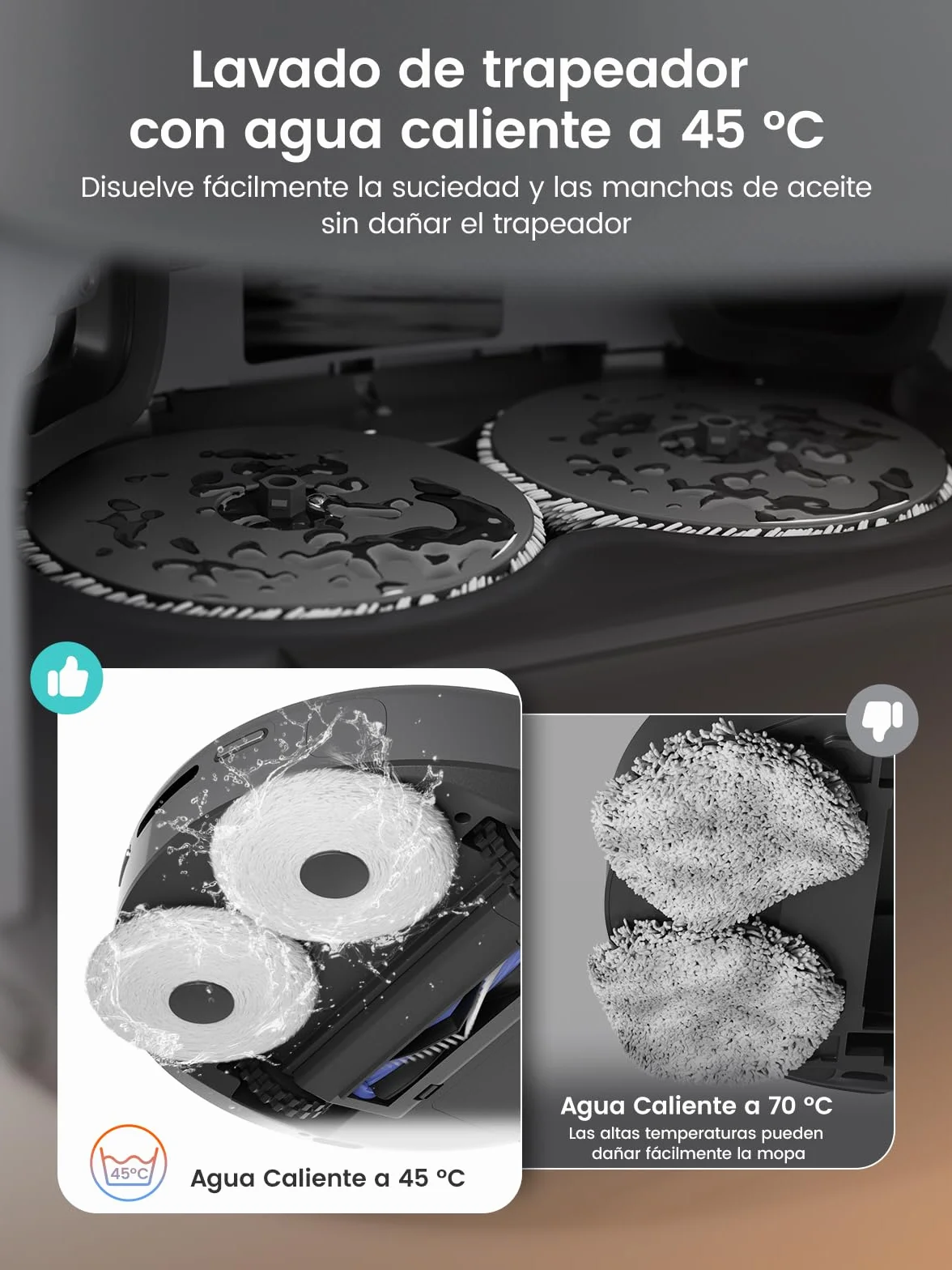 LEFANT M3 Max Robot Aspirador y Fregasuelos, 20000 Pa, 210min, Auto-Lavado Secado Mopa, Auto-Vaciado 3.2L, dToF Navegación Láser, WiFi Alexa App iWatch