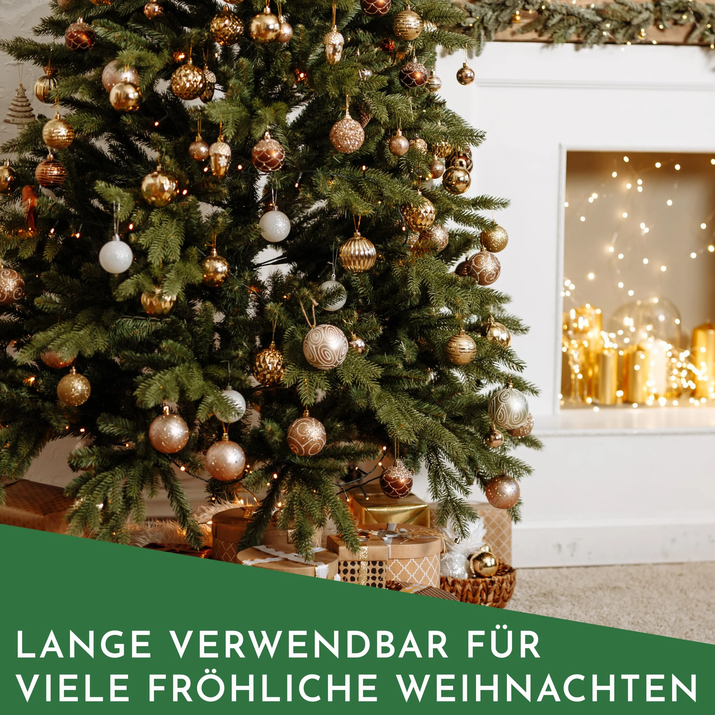 Nordstern Adornos de árbol de Navidad colgadores de montaje rápido, paquete de 150 - Ganchos dobles 3,3 cm