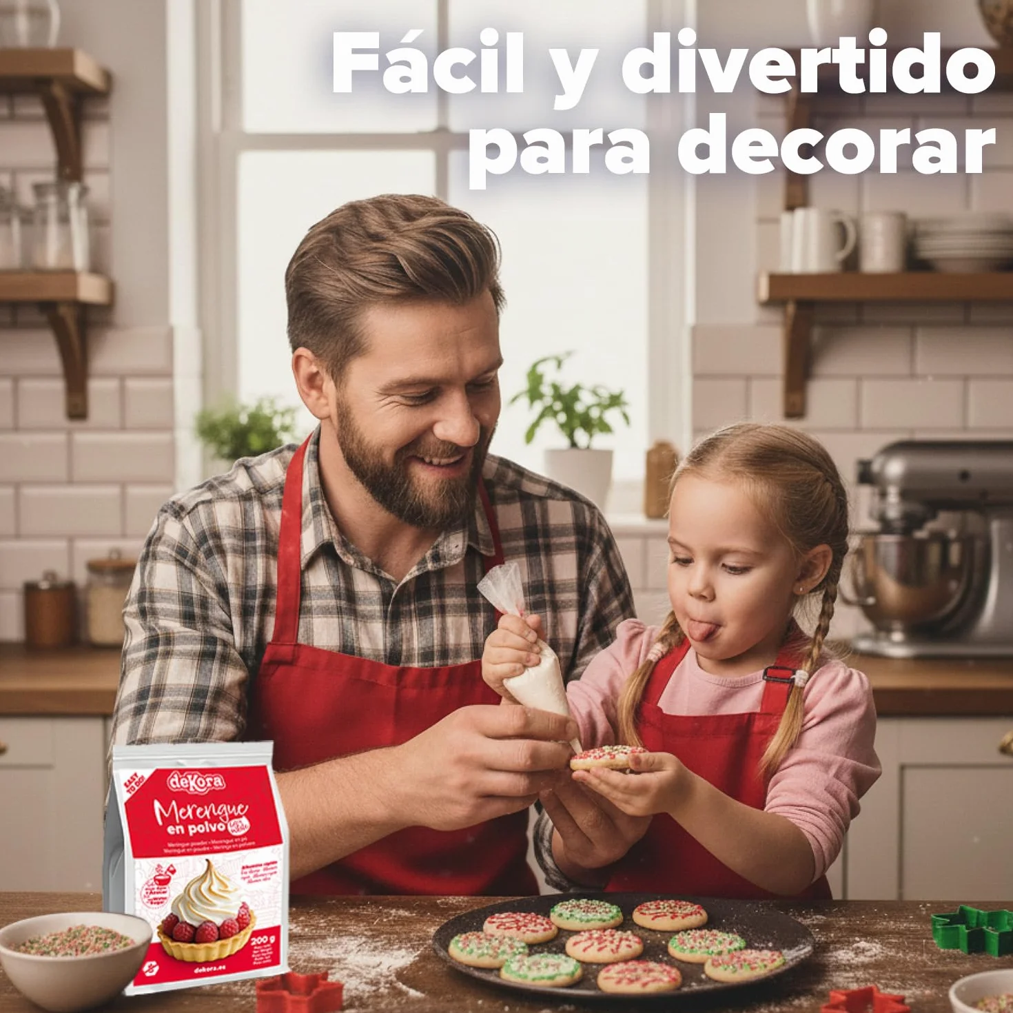Merengue en Polvo 200 g Extra White para Tartas y Cupcakes, Albúmina Sin Gluten Sin Lactosa