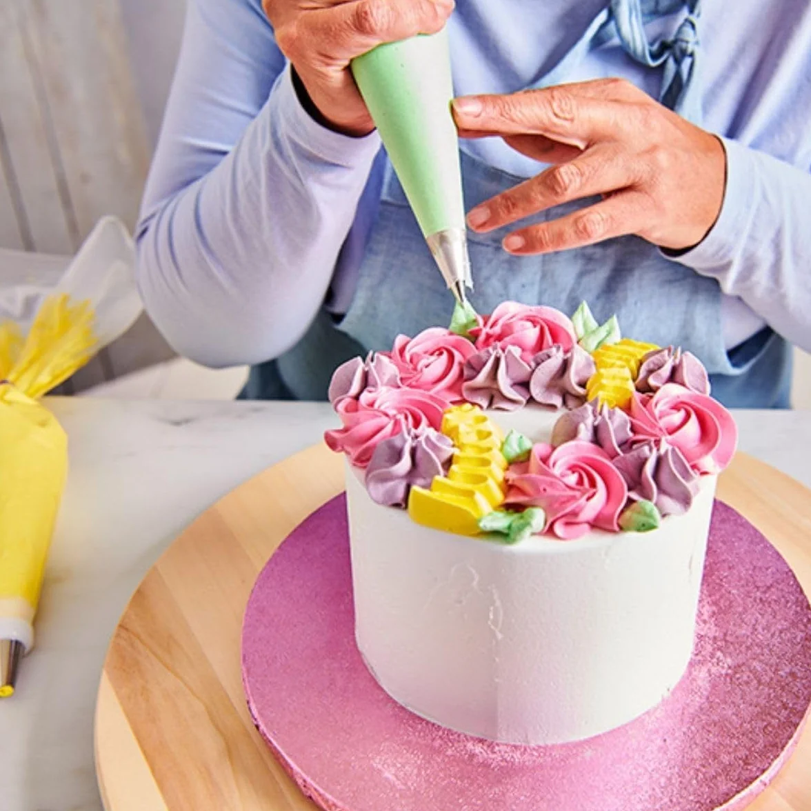 FunCakes Preparado Crema Blanca Encantada 900 g para Rellenar y Cubrir Pasteles