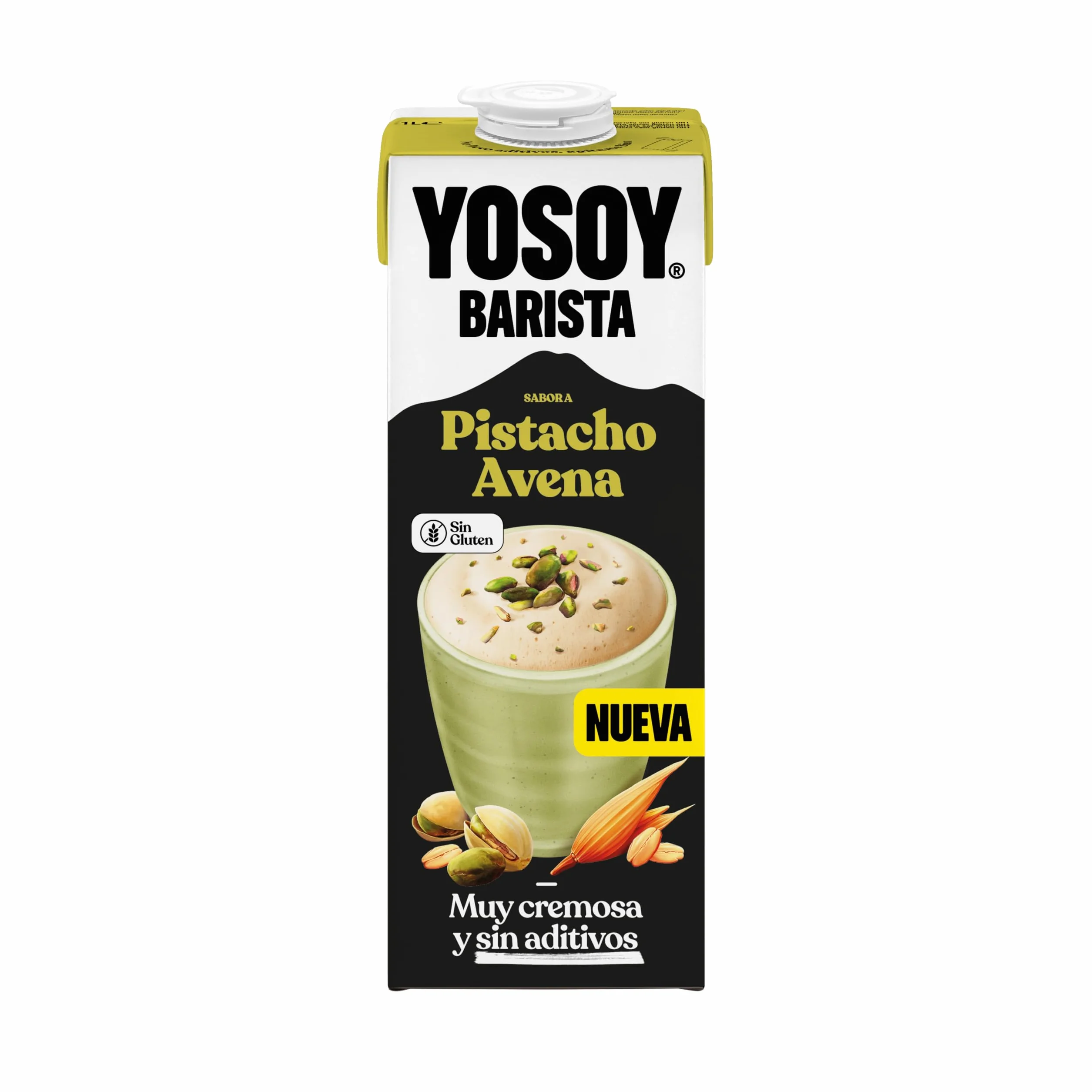 YOSOY Bebida Vegetal Barista Pistacho Avena Pack 6 x 1L