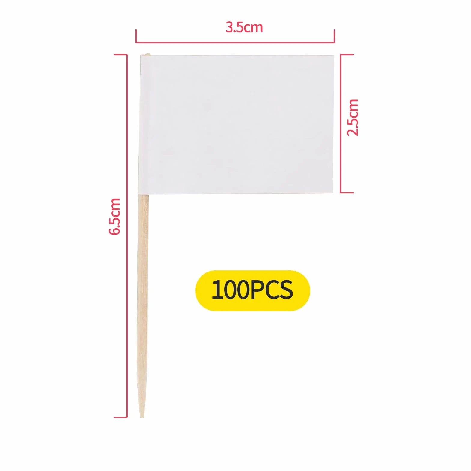 100 banderas kraft mini etiquetas bandera palillos dientes queso fiesta bodas blanco