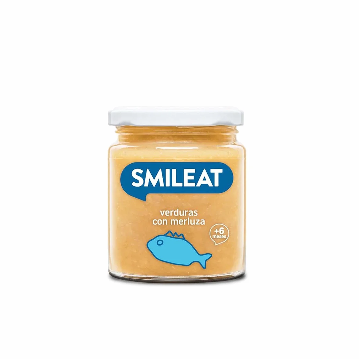 Smileat Tarrito infantil de Verduras con Merluza 230g +6 Meses Sin Azúcar ni Sal Añadido
