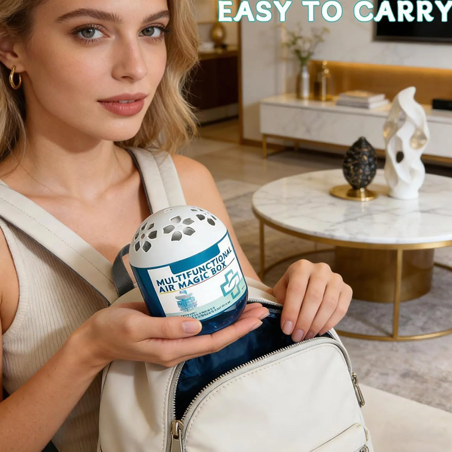 Desodorizante Larga Duración 120g Eliminador Automático de Olores para Hogar Cocina Baño