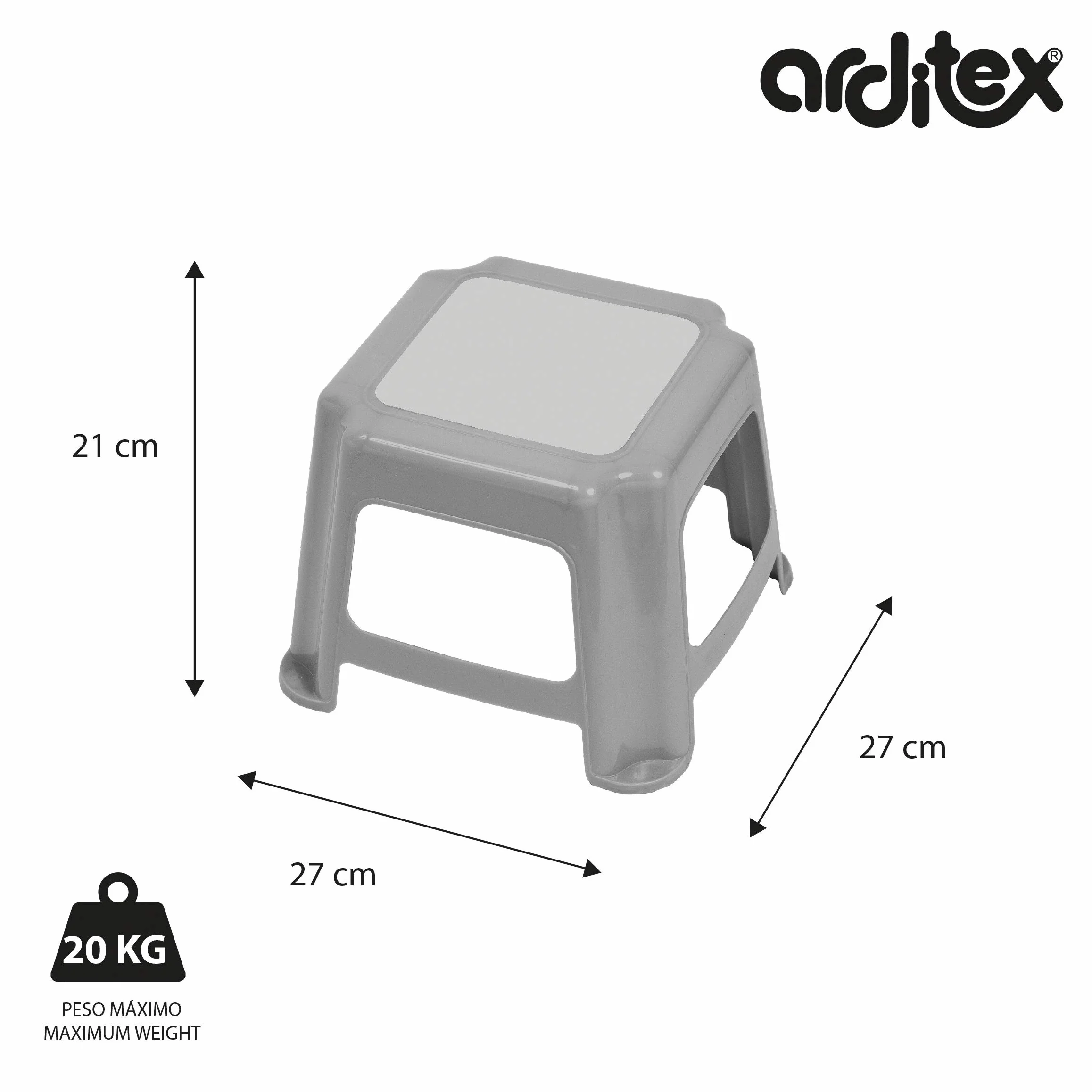 Warner BROSS Batman ARDITEX BT16167 Taburete de plástico 27x27x21cm