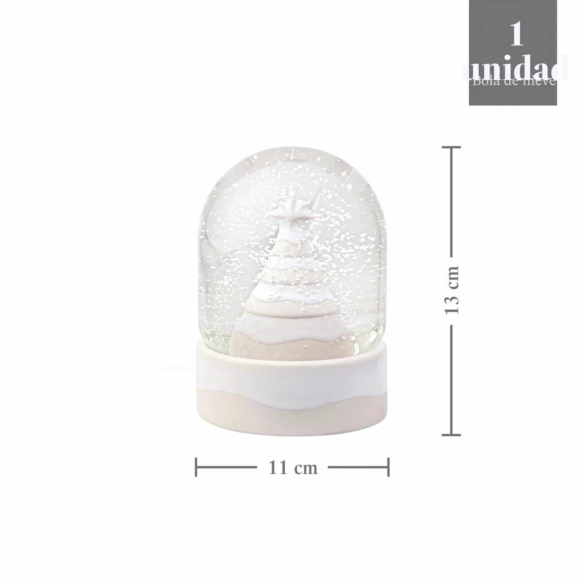 Villeroy & Boch Bola de Nieve Winter Glow 11x11x13 cm