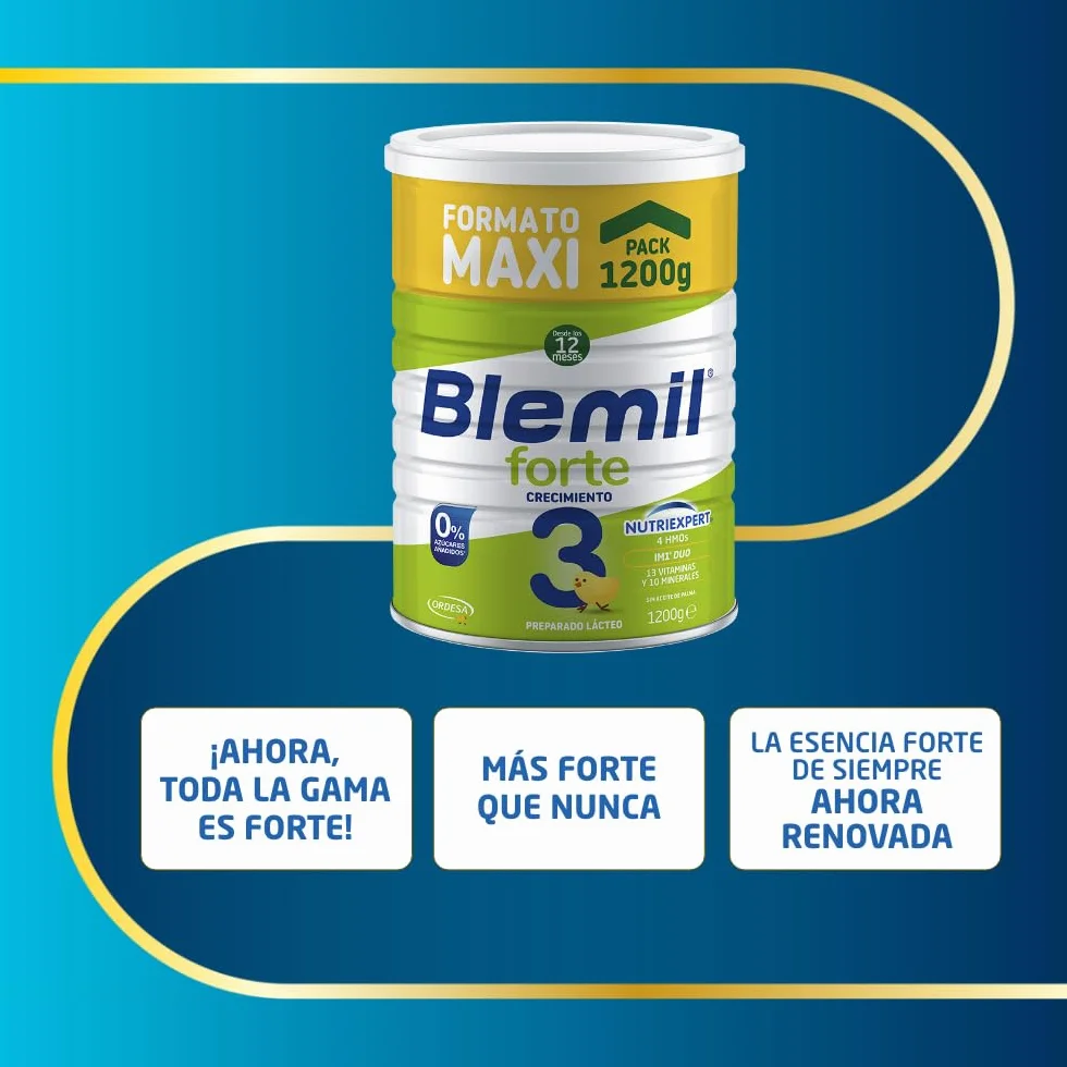 Blemil Plus 3 Forte 1200 g Preparado Lácteo en polvo para Niños 1-3 Años