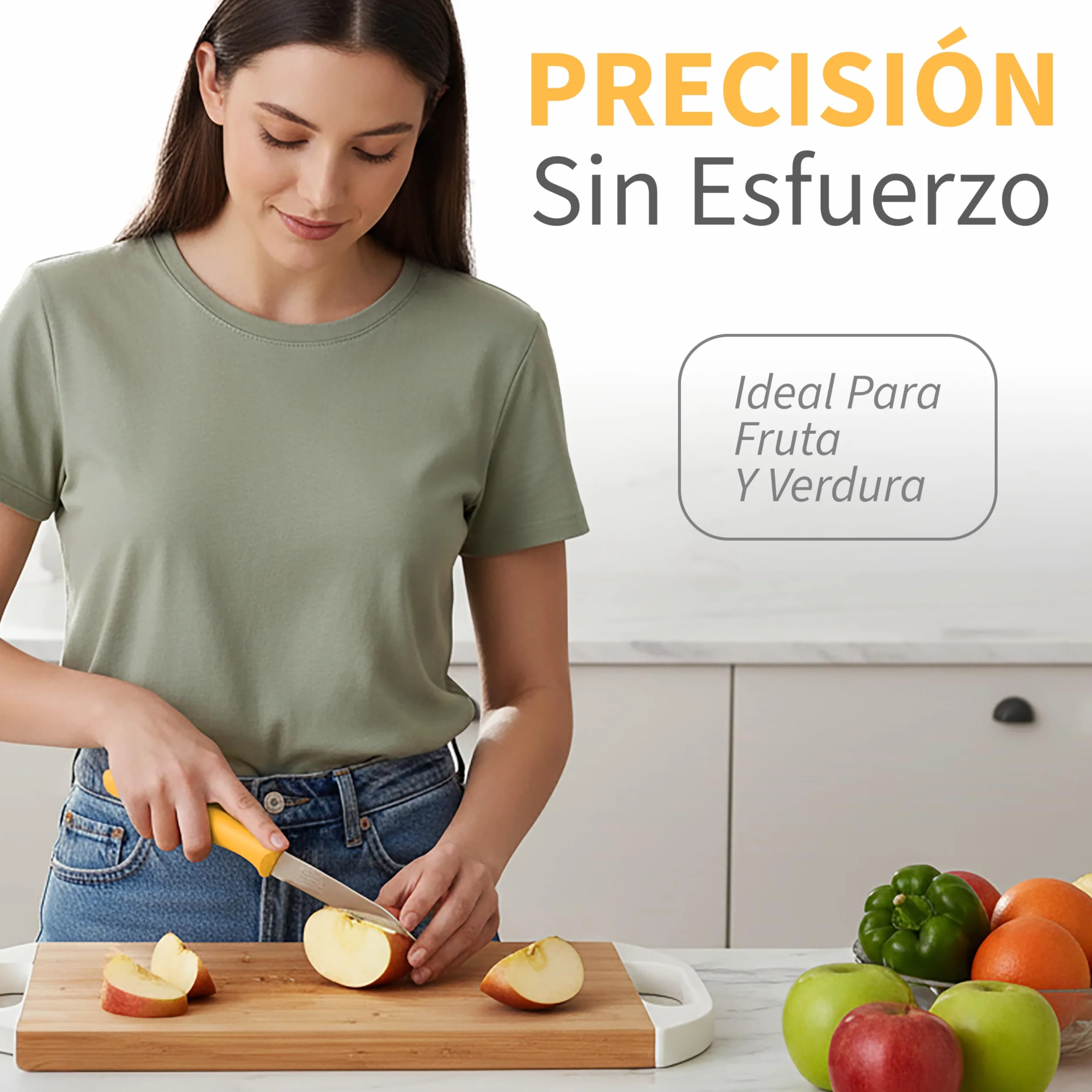 Cuchillos de Cocina Acero Inoxidable Pack 6 Piezas Aptos Lavavajillas