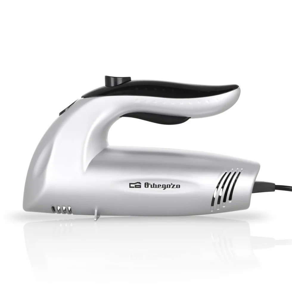 Orbegozo CU 3800 Cuchillo Eléctrico, 150 W, Cuchillo Doble Dentado INOX, Interruptor de Seguridad, Cuchilla Congeladosy, Acero inoxidable