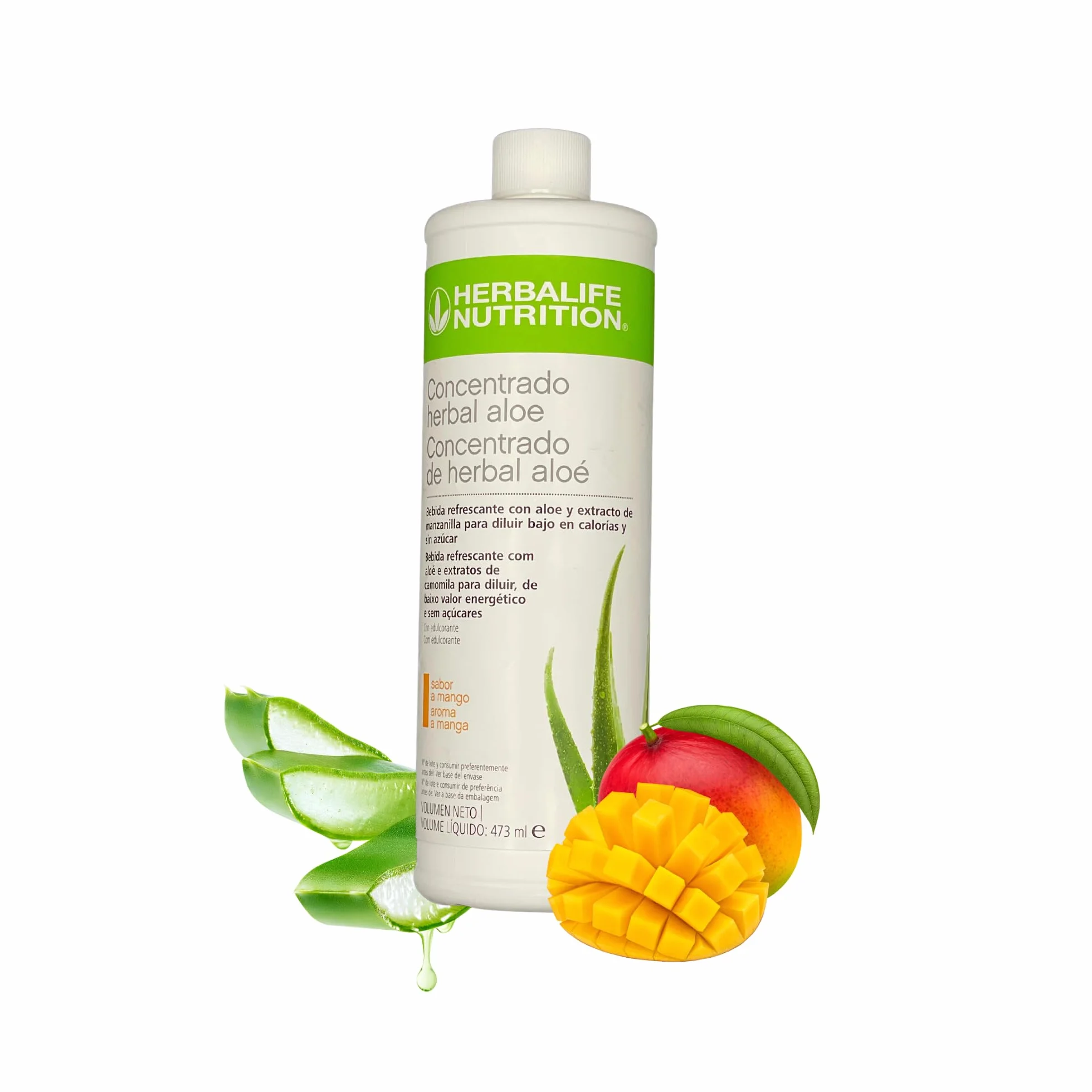 Concentrado Herbal Aloe Herbalife Nutricion - Bebida de Aloe Vera Puro 40% para beber (Mango)