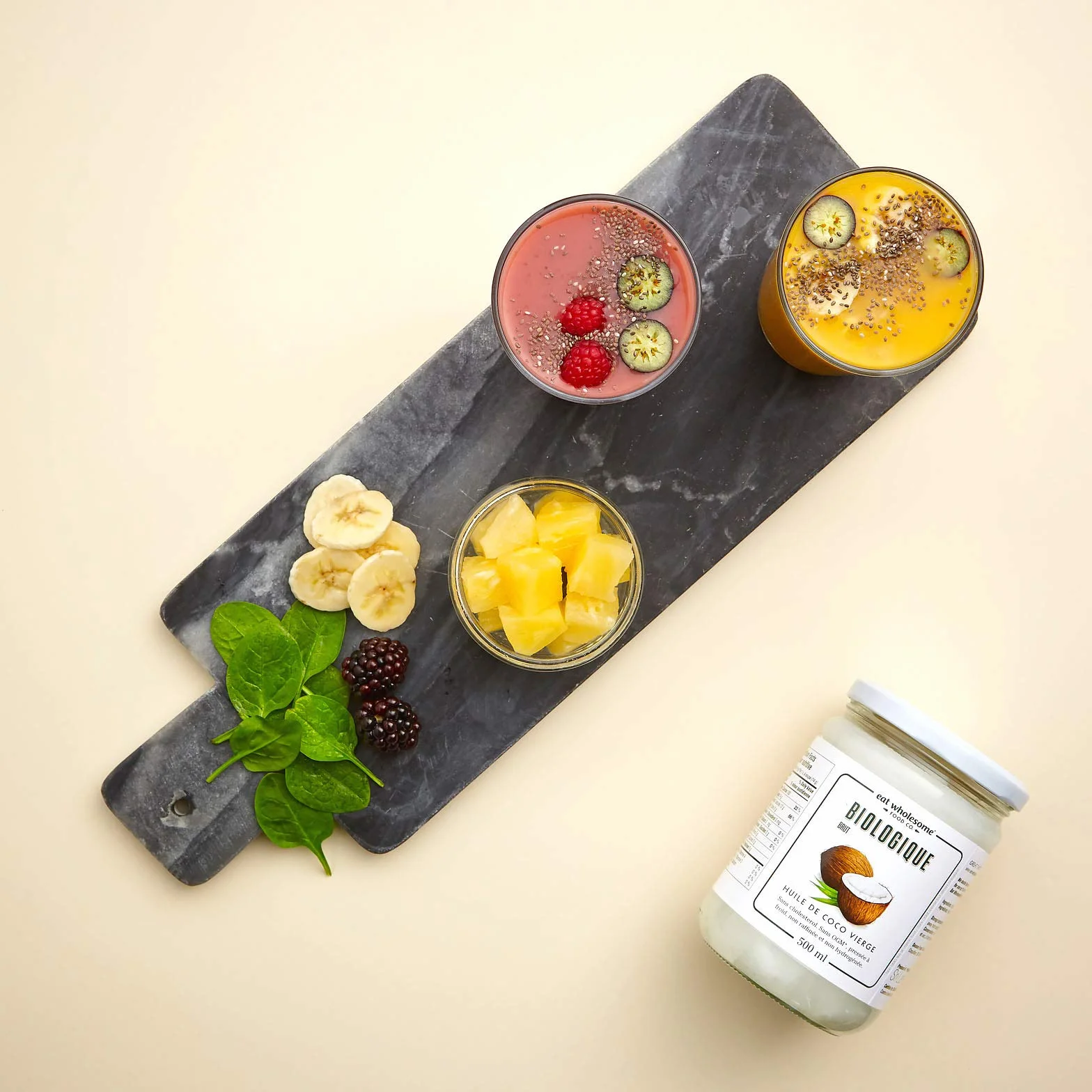 Eat Wholesome Aceite De Coco Virgen Orgánico 500ml Crudo Prensado En Frío Tarro De Cristal Vegano