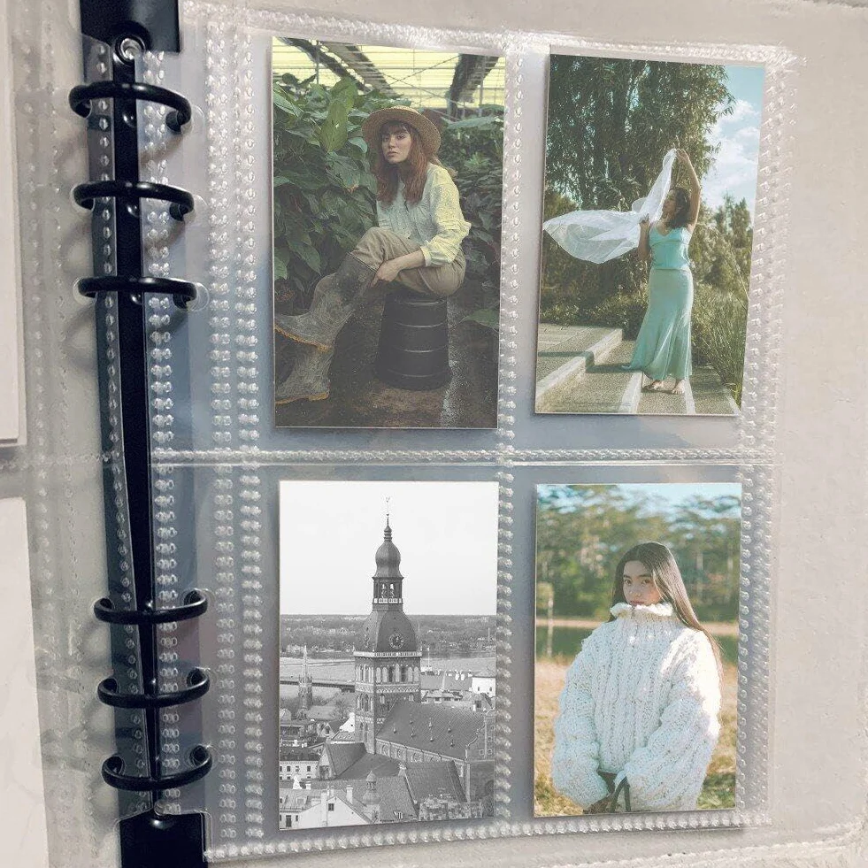 A5 Carpeta De Felpa Libro Álbum De Fotos 10 Páginas KPOP Photocard Carpeta Titular Libro Mini Álbum De Fotos KPOP Photocard Carpeta para Colección De Fotos