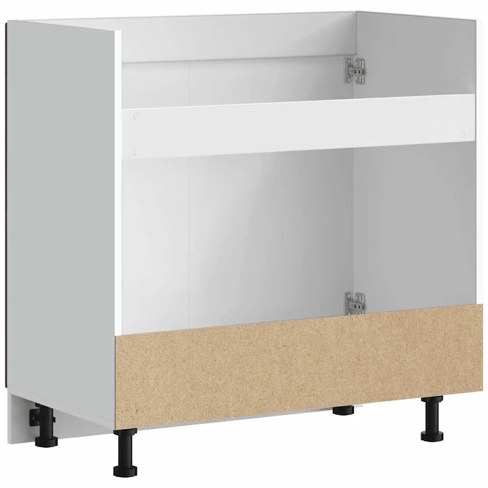 vidaXL Mueble bajo Fregadero Porto Roble Ahumado Madera ingeniería