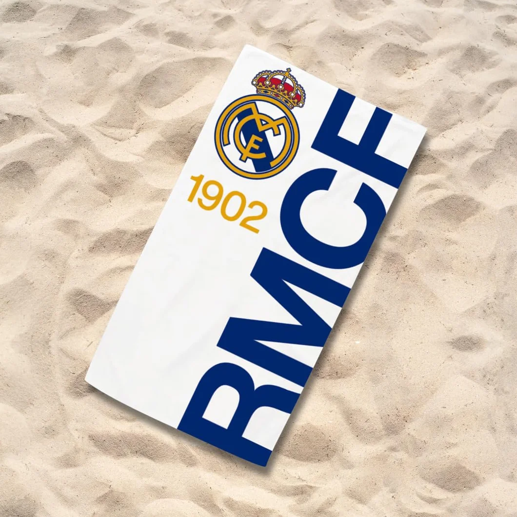 Toalla Real Madrid de Microfibra 170x90 cm 240 gsm 100% Poliéster