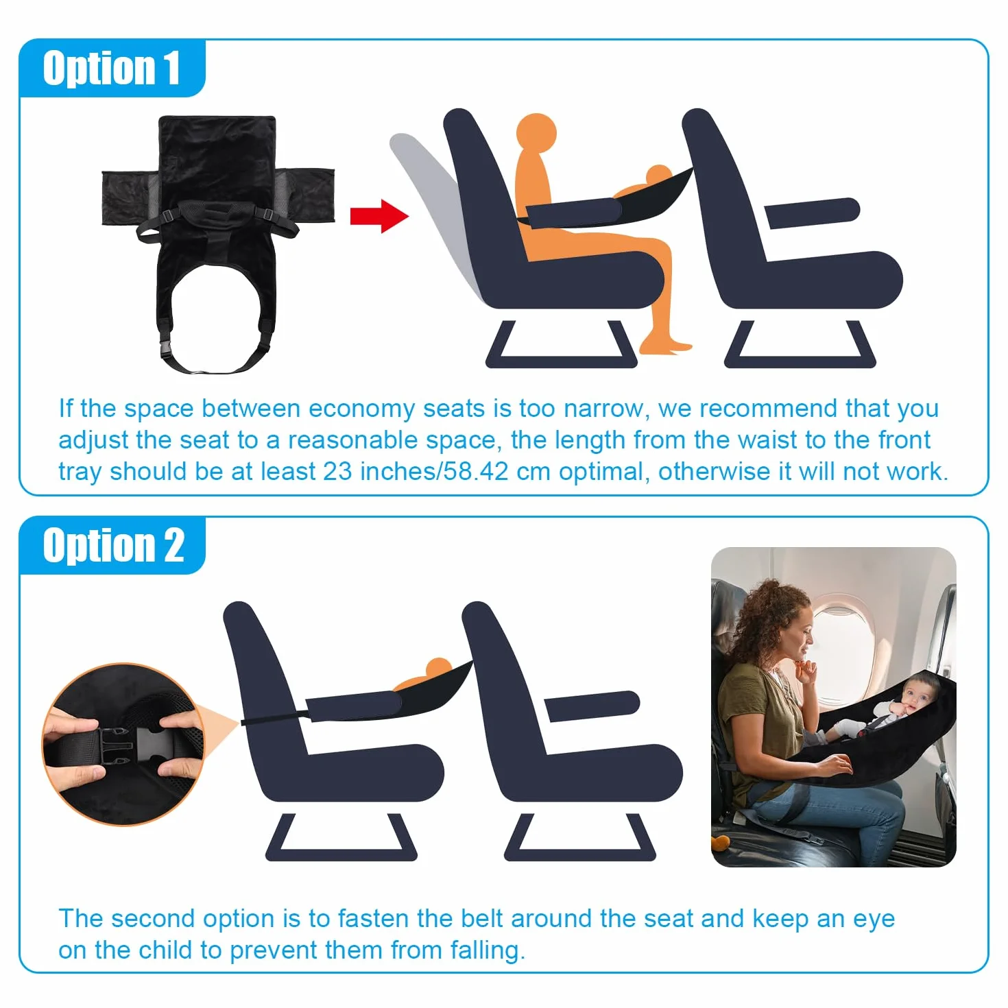 Reposapiés de Avión para Niños Plegable Portátil Cama de Viaje