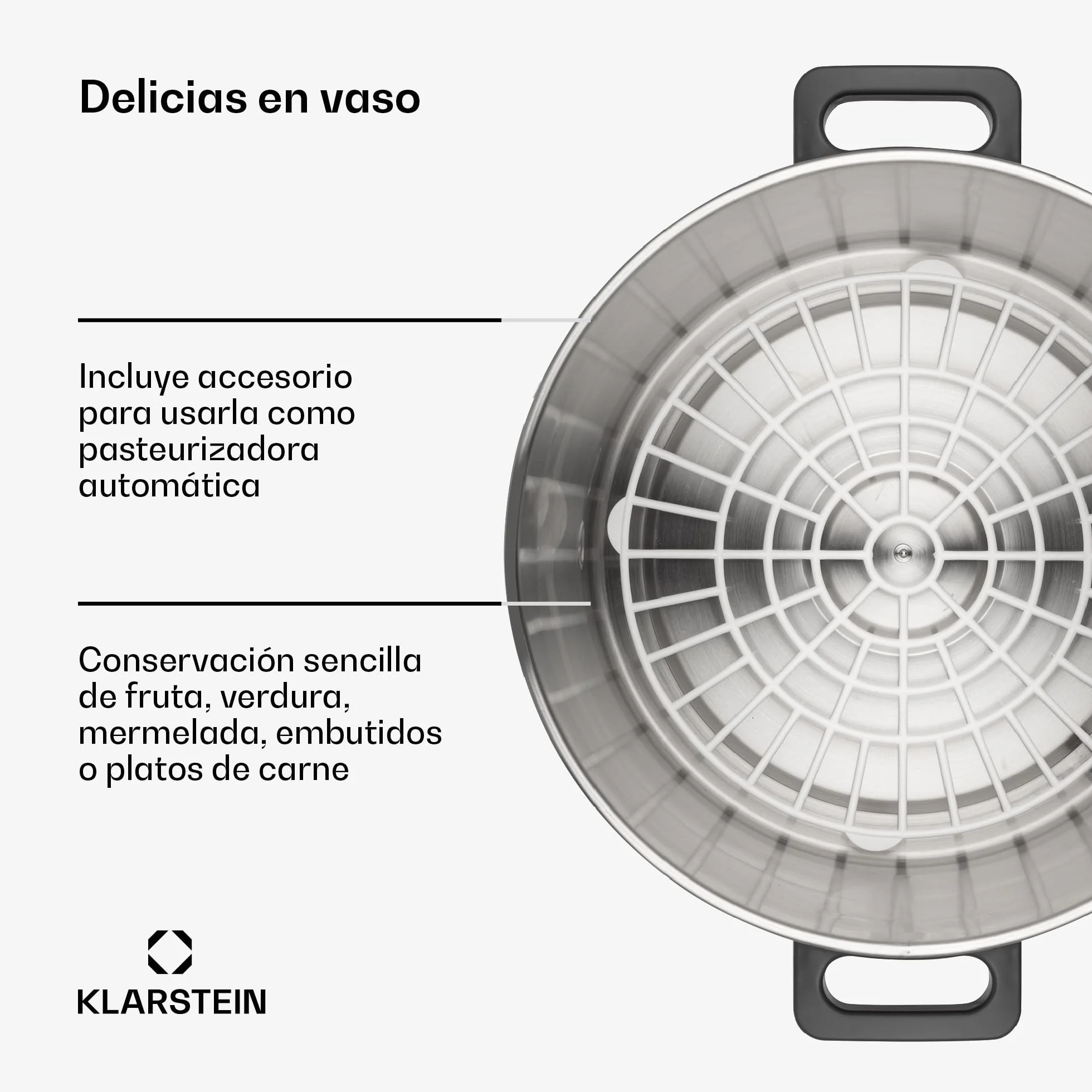Klarstein Lady Marmalade olla para hacer mermeladas 27 litros 1800 W 30-100 °C acero inoxidable