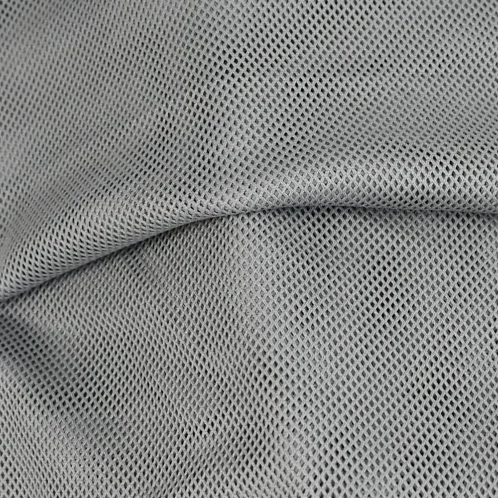 Malla Resistente de Nailon y Spandex, Tela de Malla Transpirable, Tela Red Multicolor Varios tamaños for Coser Ropa Deportiva con Cortina antimosquitos | Lightgray,100x155cm