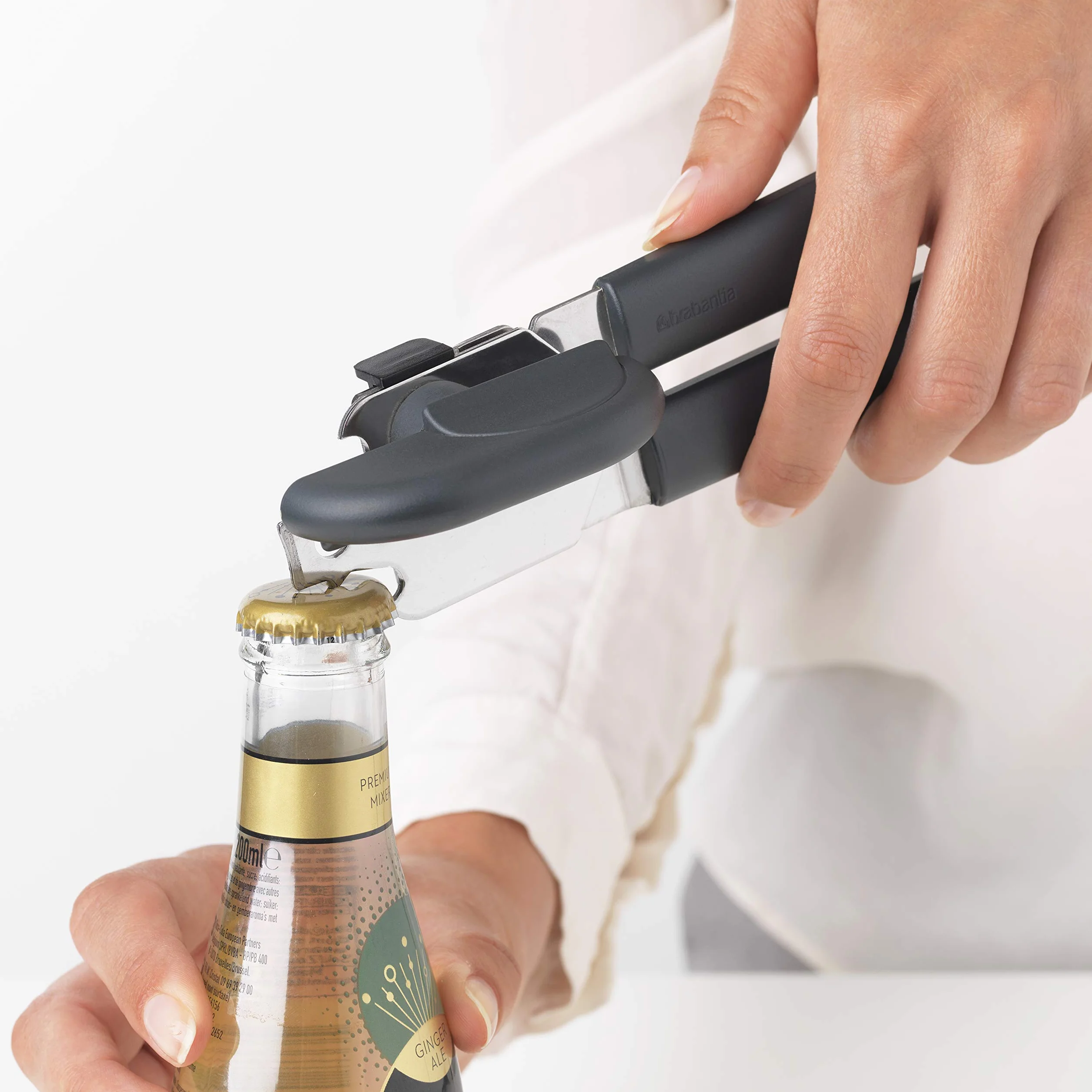 Brabantia Tasty + Abrelatas + Abrebotellas, color Dark Grey