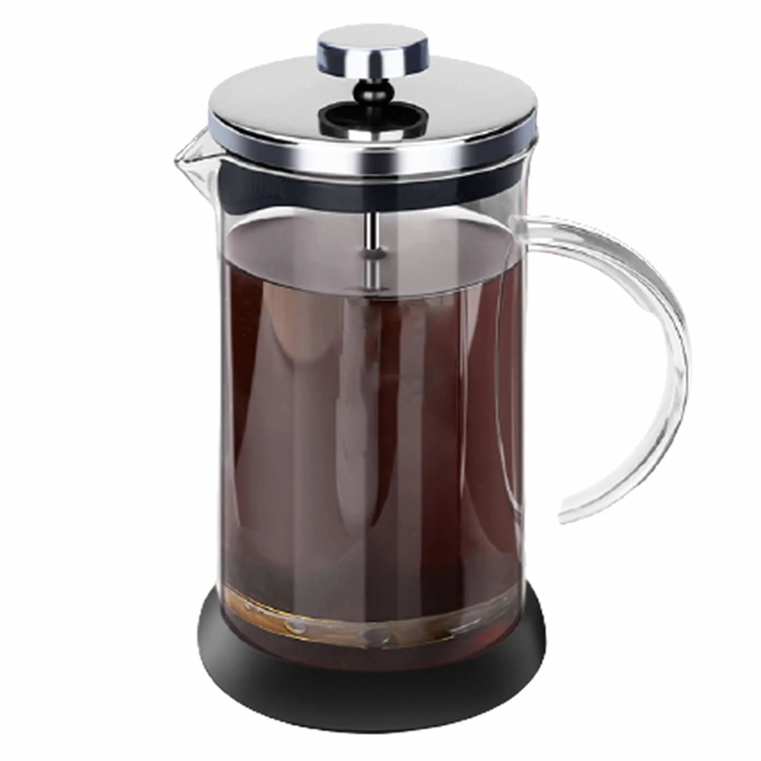 Cafetera Émbolo,French Press De Acero Inoxidable 304 Con Pantalla De 3 Filtros,Jarra De Vidrio De Borosilicato Resistente Al Calor Cafetera De Piston,Ideal Para Preparar Su Taza De Café O Té Favorita