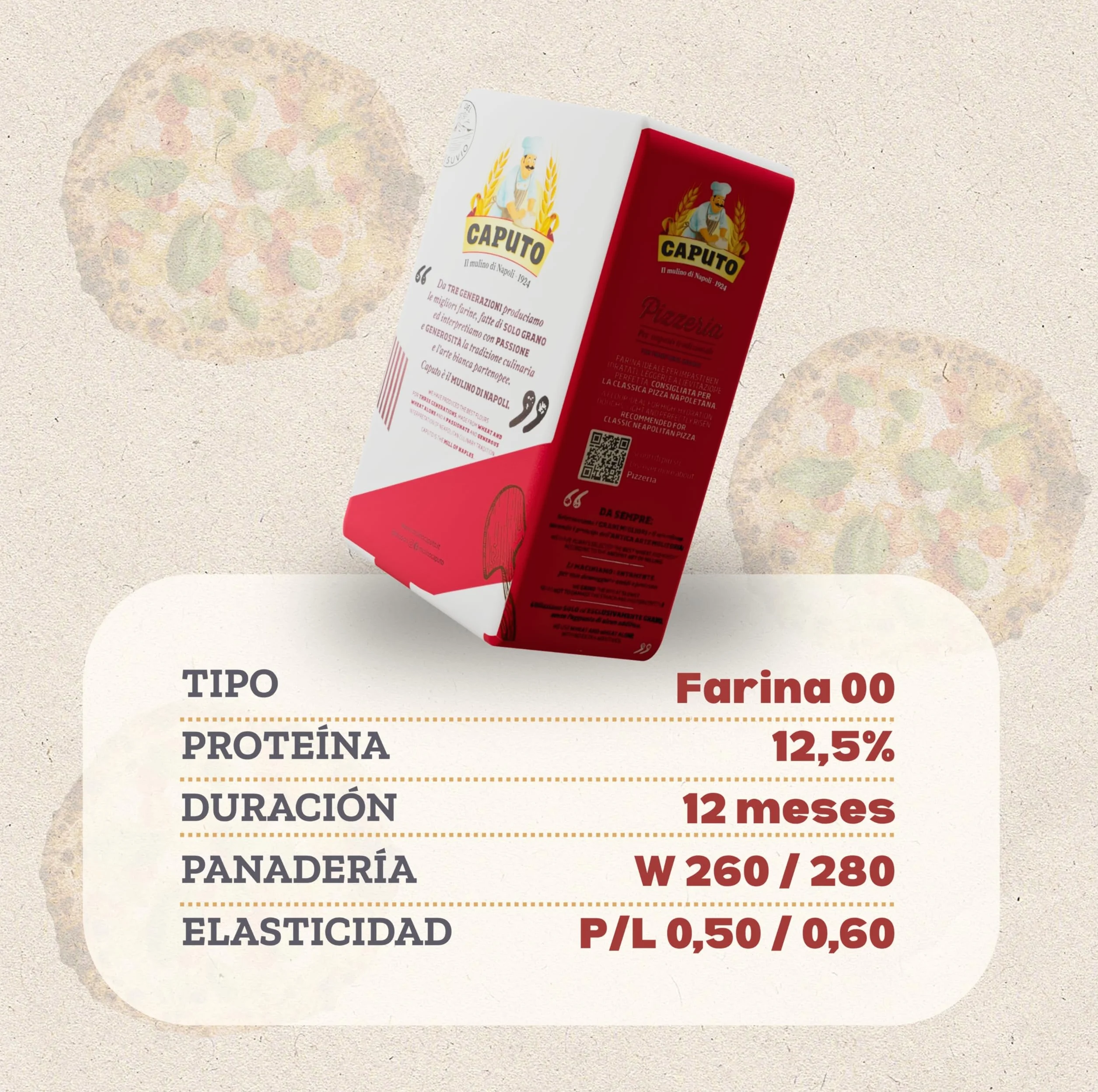 Caputo Pizzeria Harina Italiana Para Pizza Napolitana 1 Kg