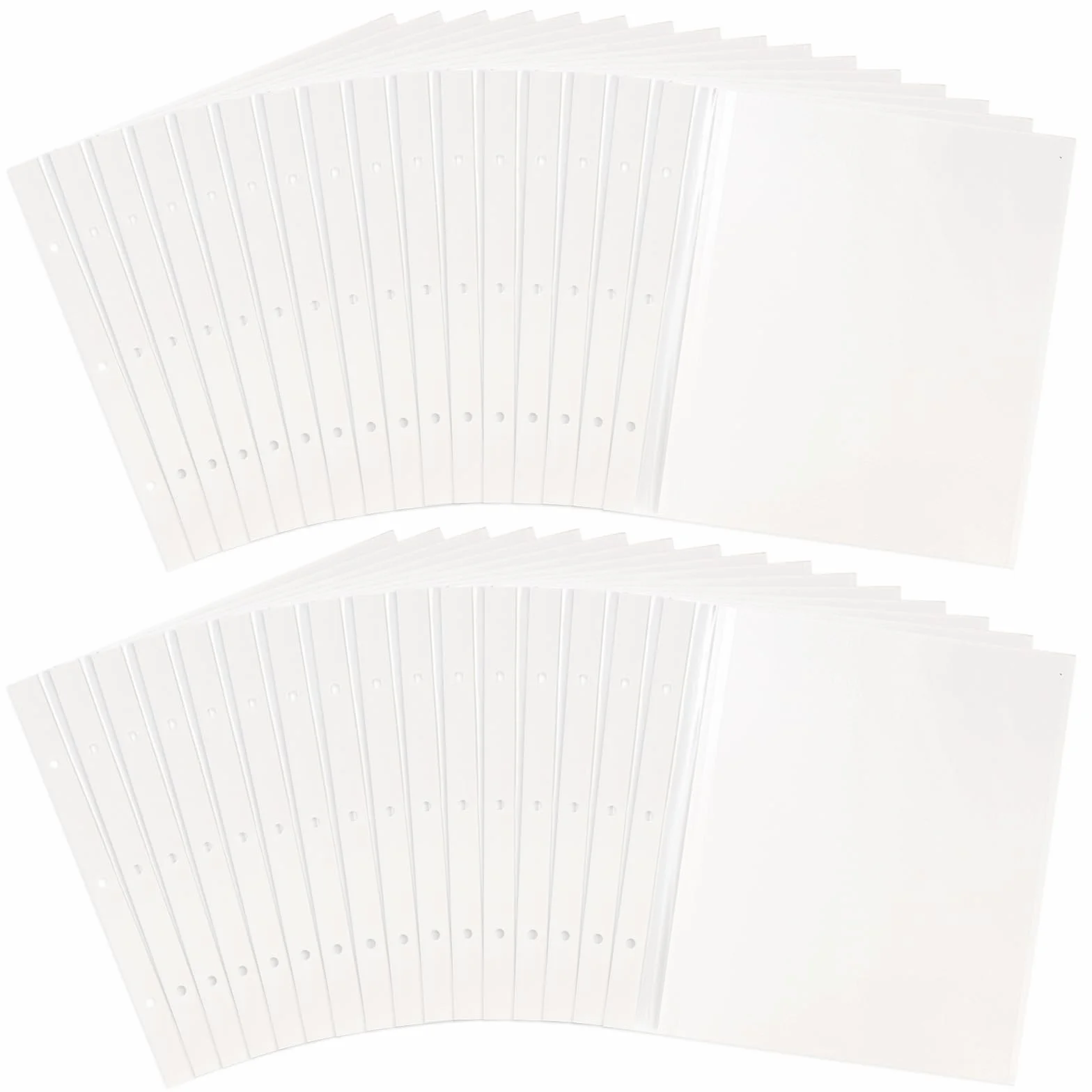 30pcs Página Suplementaria para AIOR Lino Album Fotos Autoadhesivo 26x21cm, Blanco