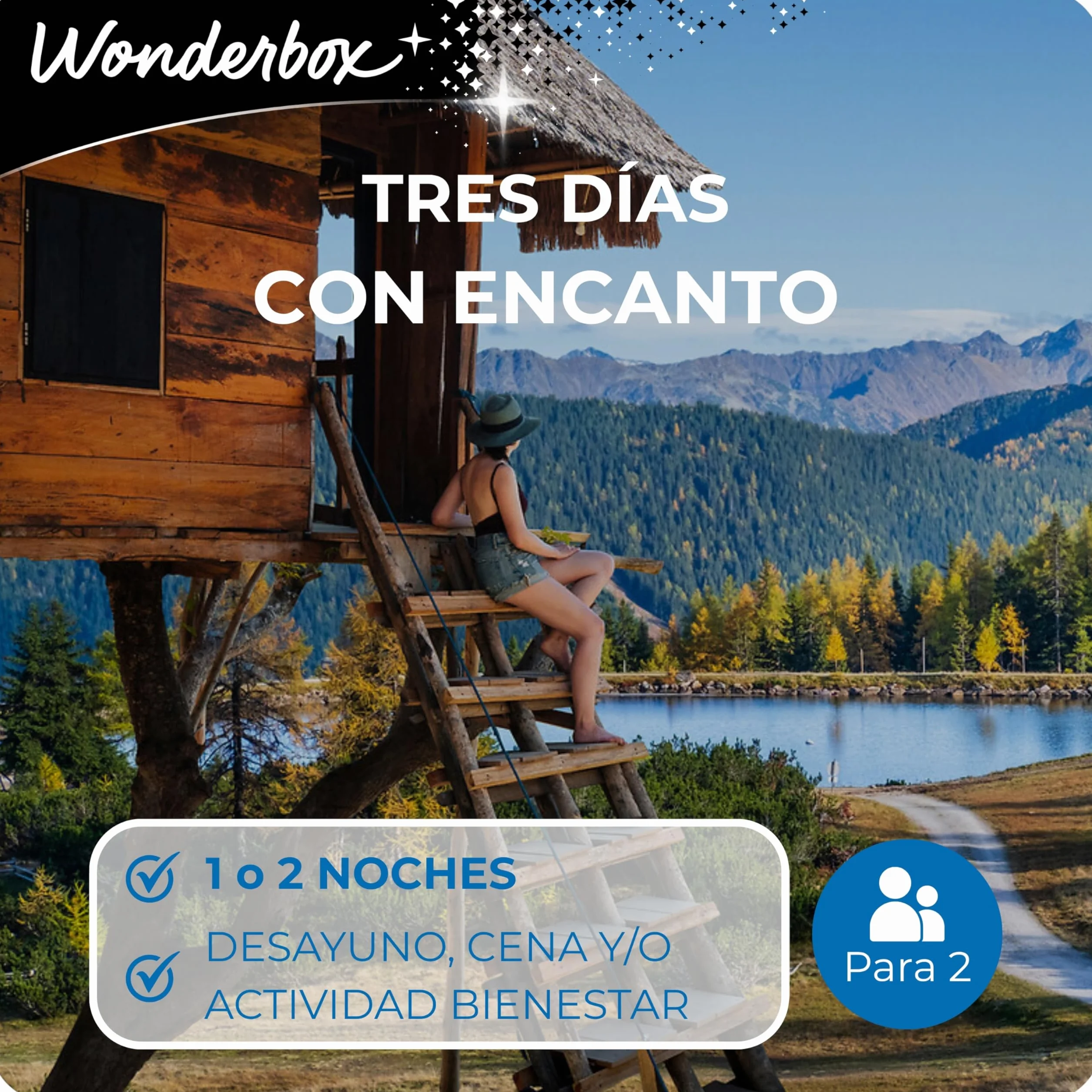 Wonderbox - Caja Regalo - Tres Días con Encanto - 4100 Estancias - 2 Noches + Desayunos - Hotel con Encanto de 4 estrellas