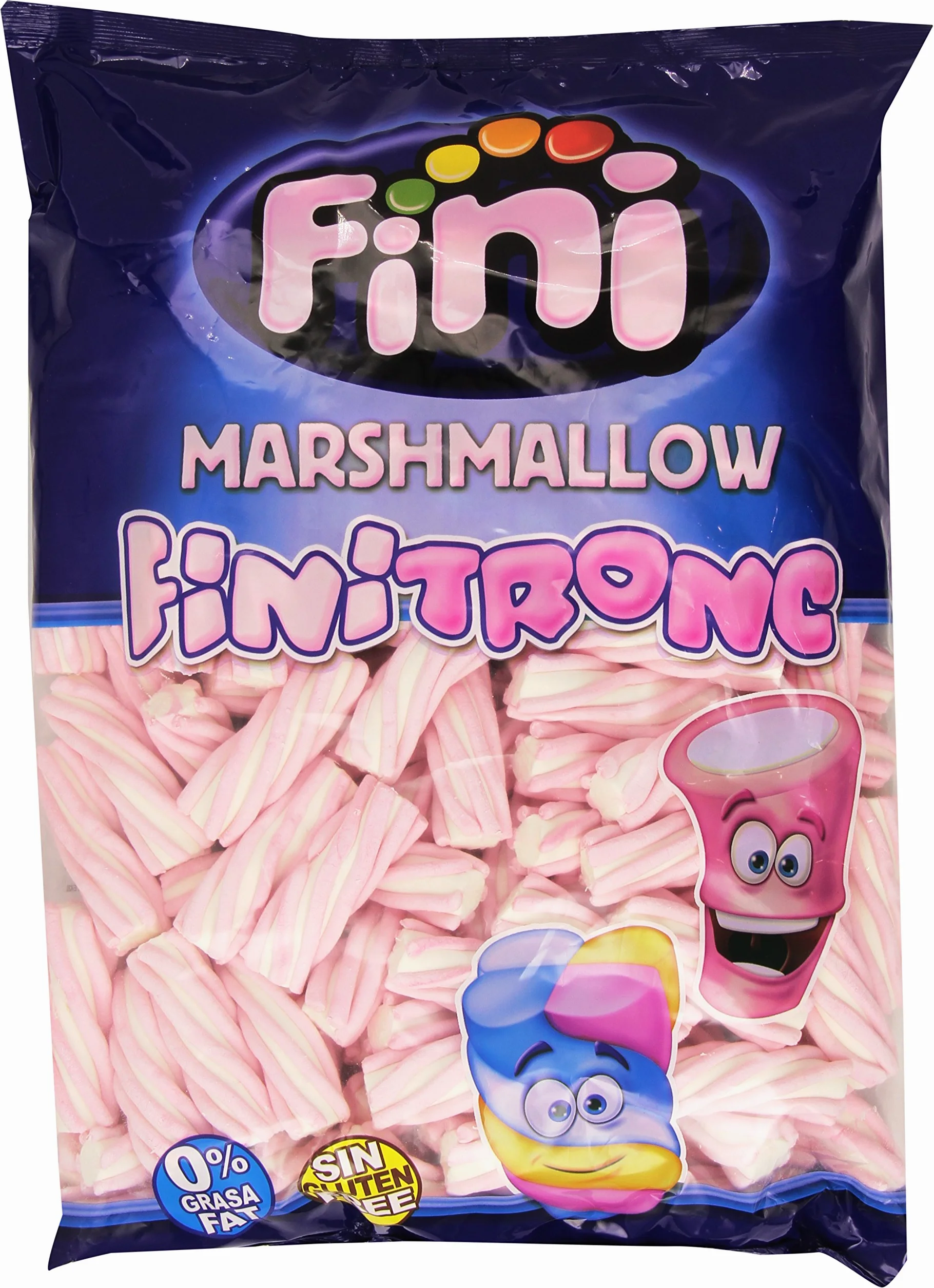 Fini Tronc Marshmallow Estriado Espumas Dulces 125 piezas