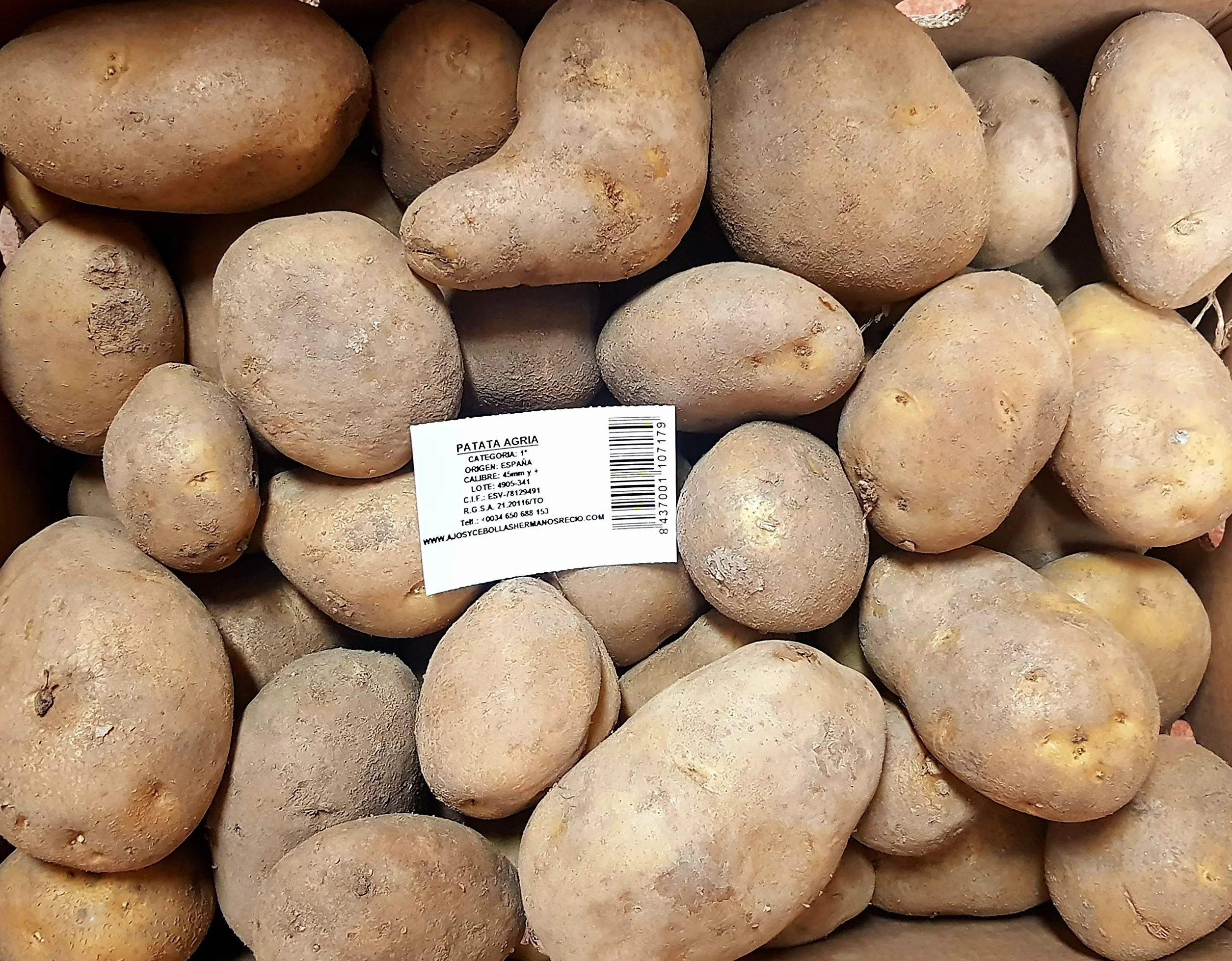 Patata Agria 13 kg Especial para Freir Selección Gourmet