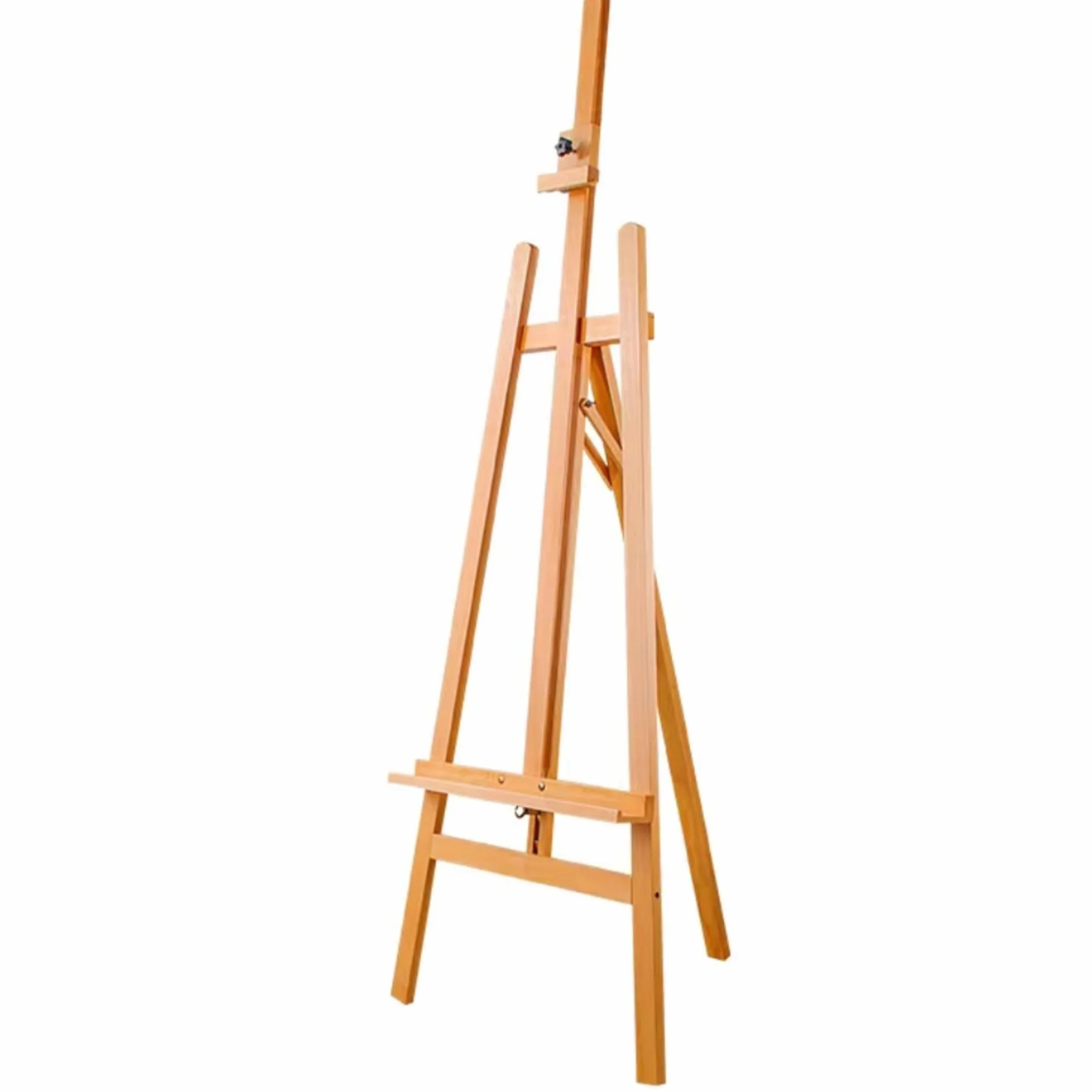 Caballete de madera para pintura ajustable – para lienzos de dibujo – Estructura ligera con tornillos de latón sin herramientas – para artistas, escuelas, pasatiempos y pintura profesional, artistas
