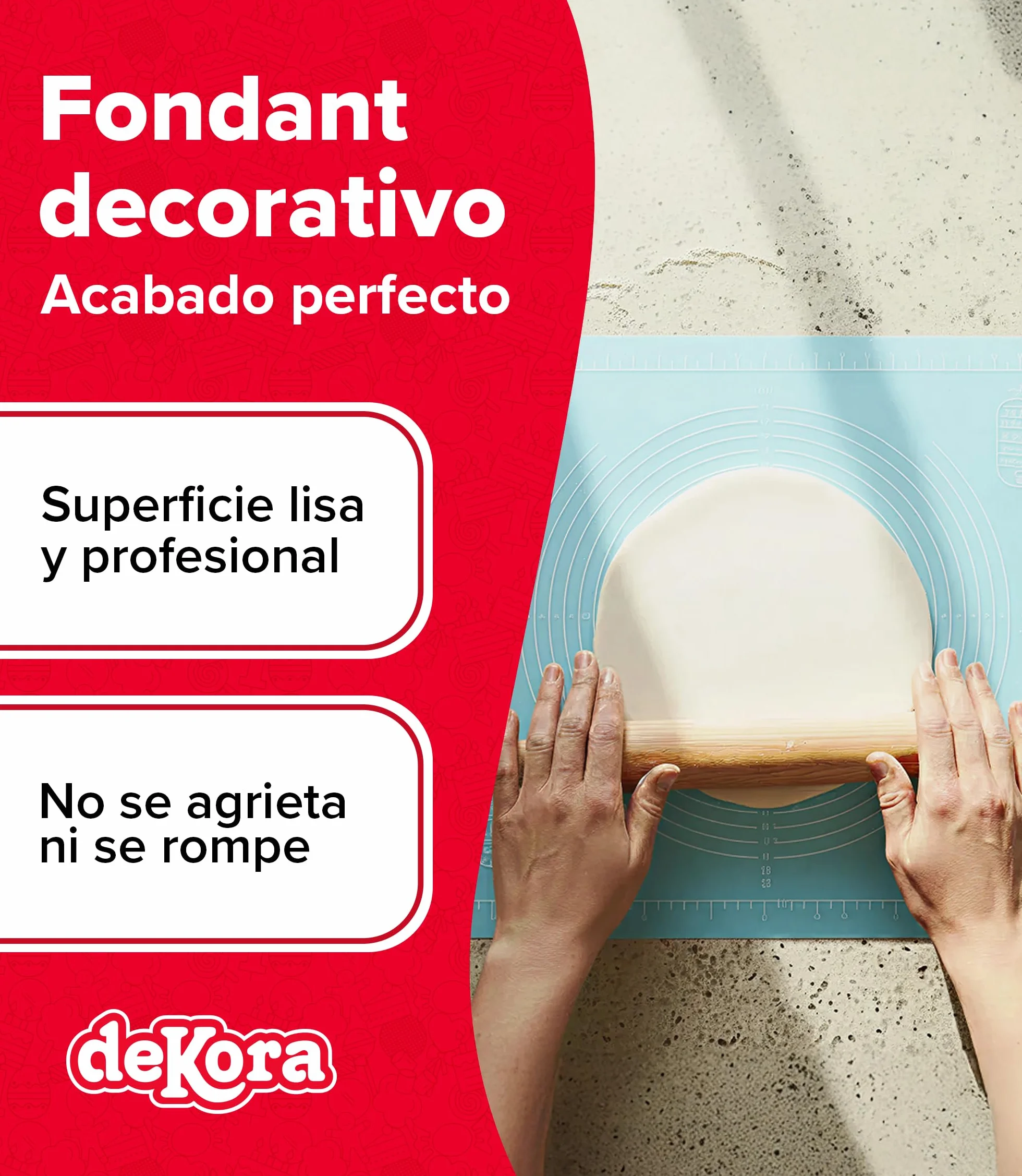 Fondant Marrón Dekora 250 g Pasta para Tartas Cobertura Bizcochos