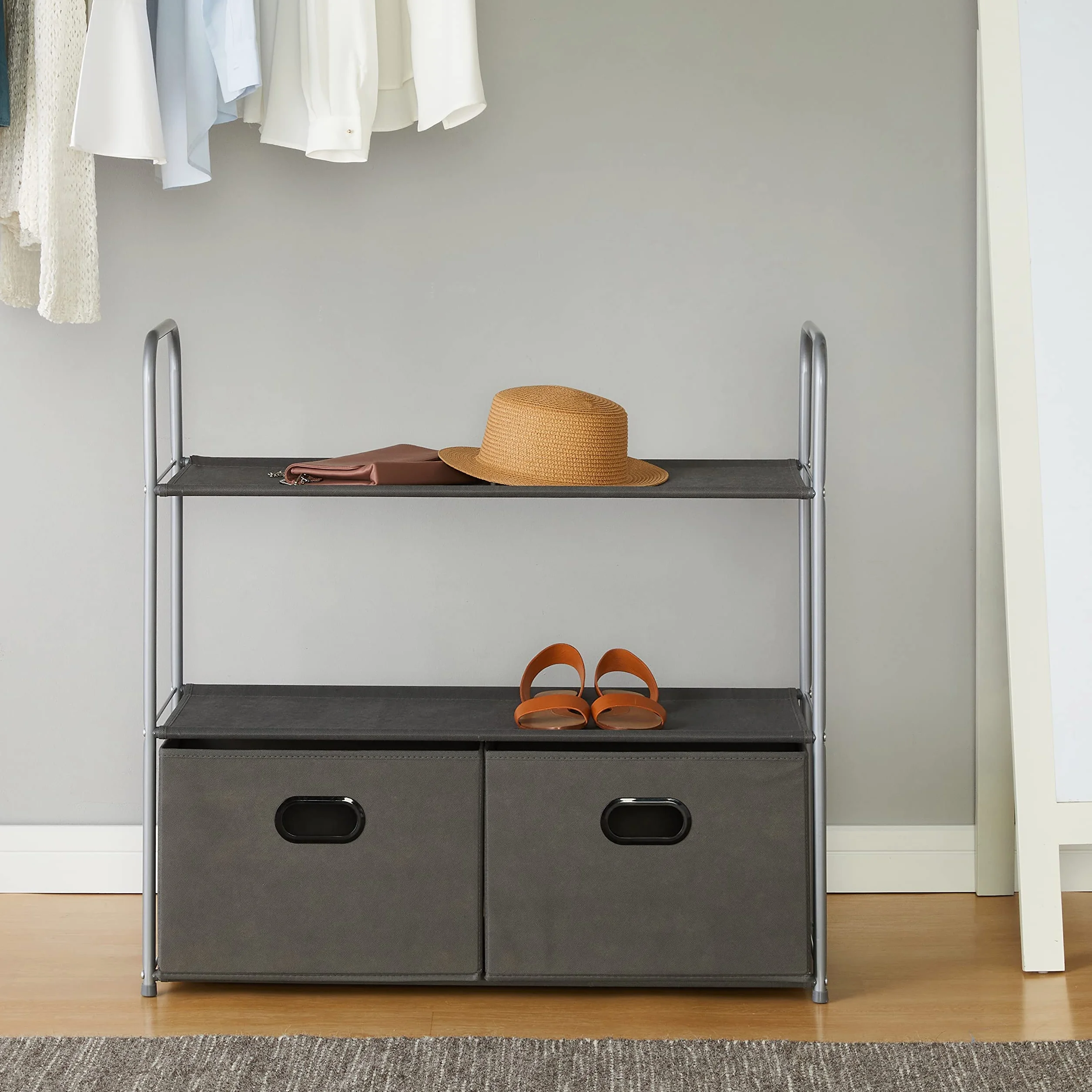 Amazon Basics Organizador de Armario 83x31x78.7 cm Gris