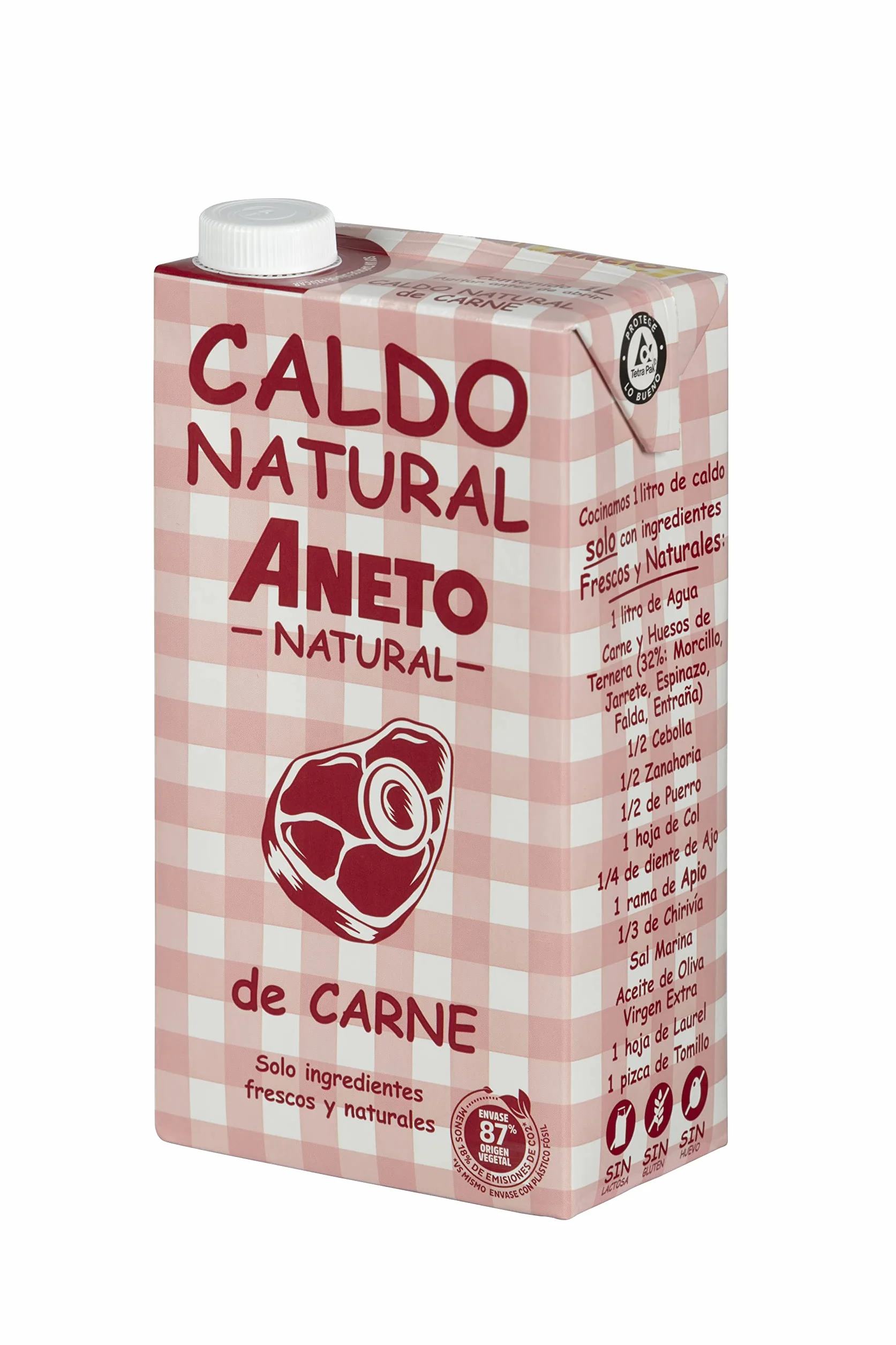 Aneto Caldo de Carne 1L Caja 6 Unidades