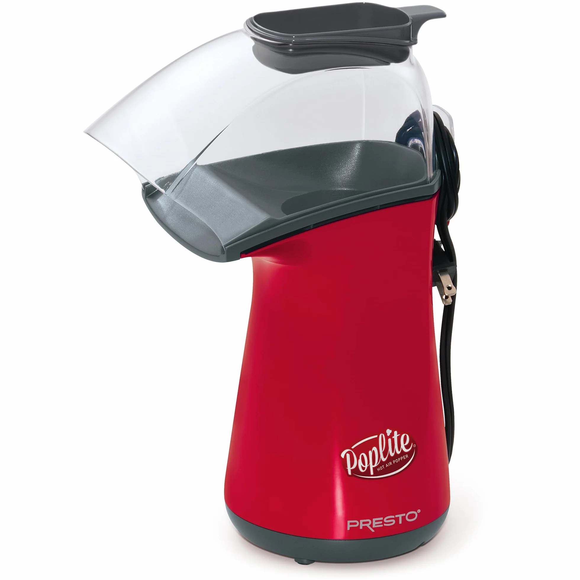 Presto Poplite Hot Air Popcorn Popper Palomitas de maíz, Plástico, Rosso