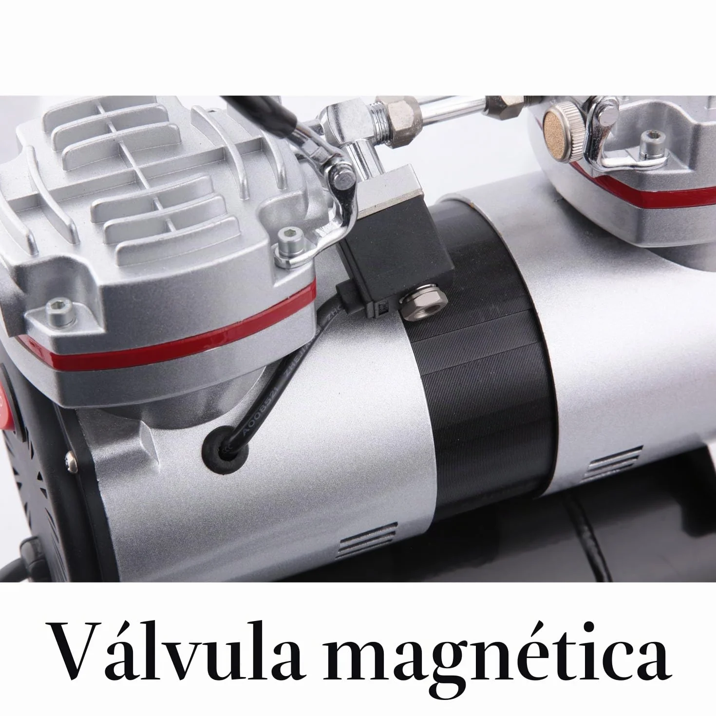 Compresor de aerógrafo Fengda FD-196 con calderín / regulador de presión / 3.5L / 6 bar / parada automática