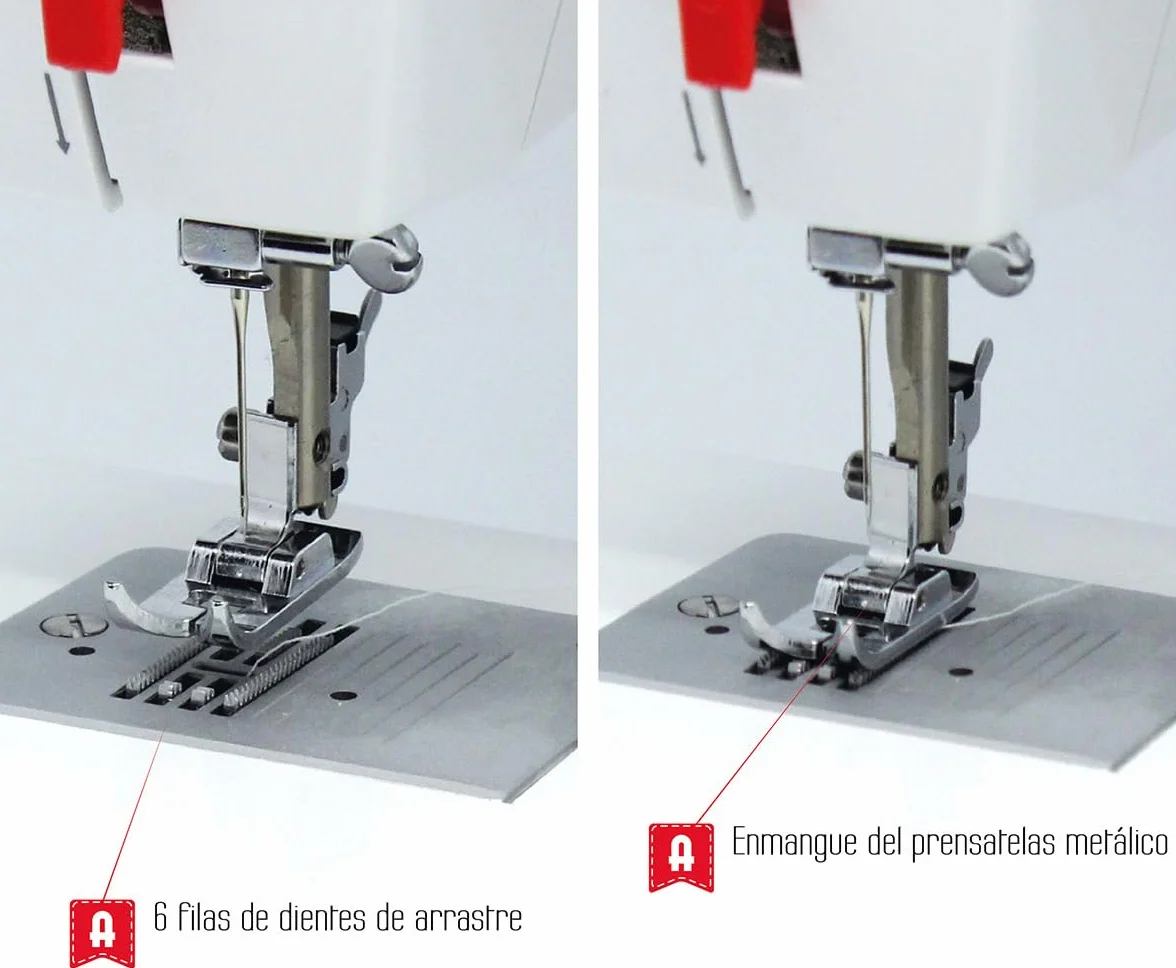 ALFA 720+ Máquina de Coser, Compuesto, Blanco, 30x19x41 cm