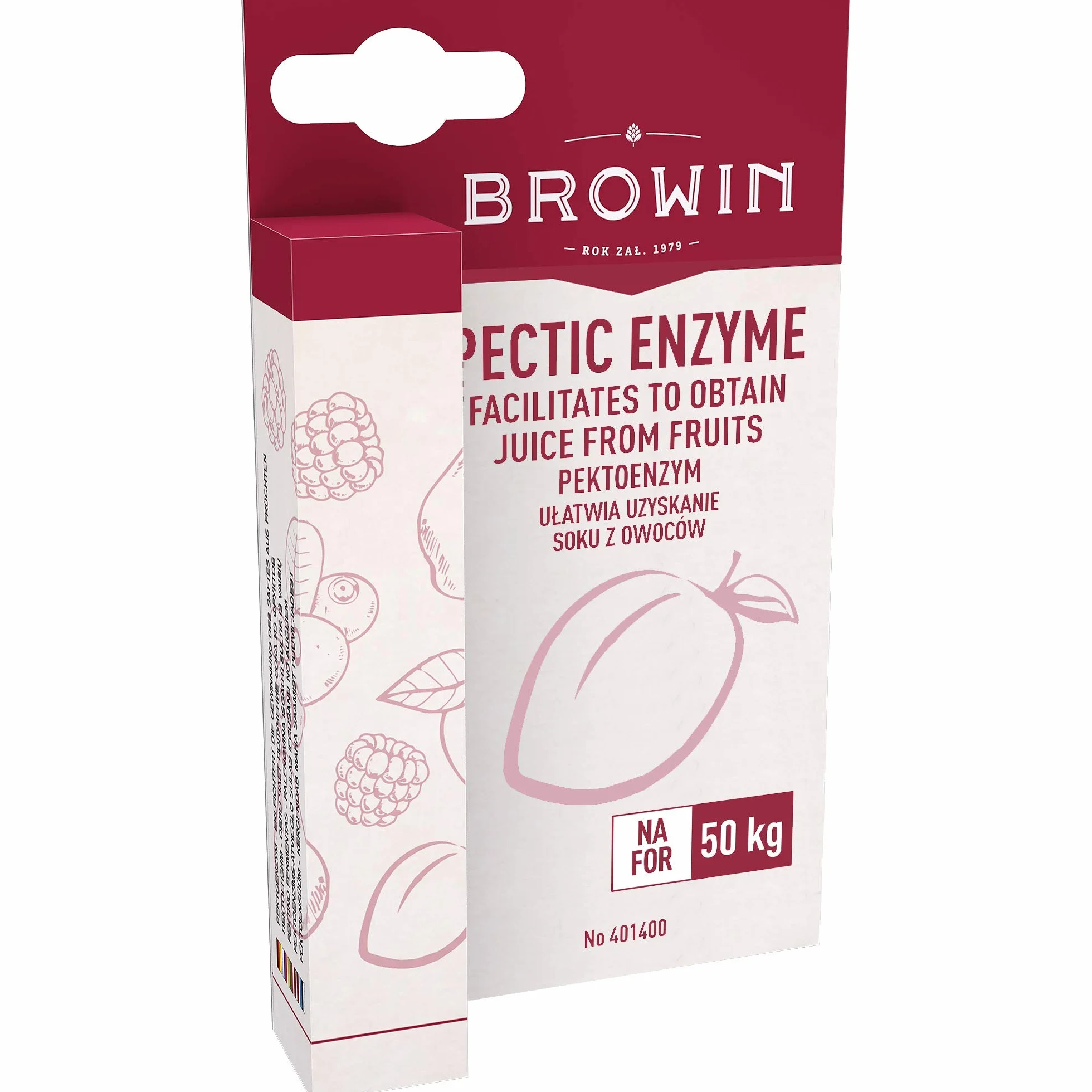Browin 401400 Pectinasa líquido para vino, antigelificante 10 ml
