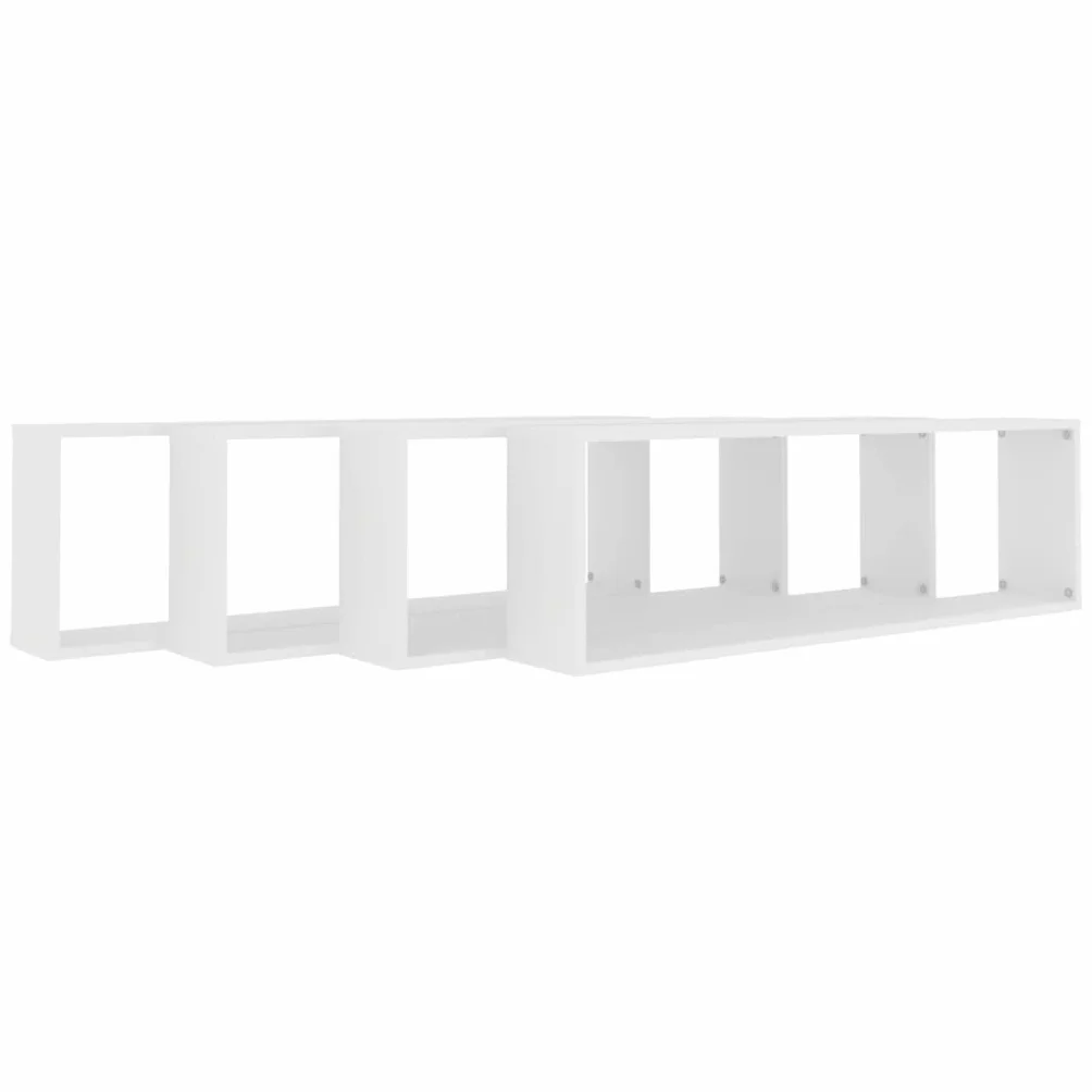 Estante Cubo de Pared 100x15x30 cm Madera contrachapada 4 uds