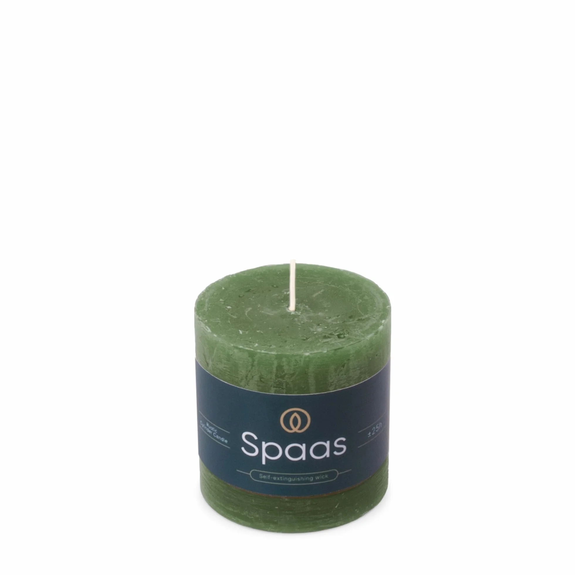 Spaas Vela pilar rústica 70/70 mm 25 h verde oscuro
