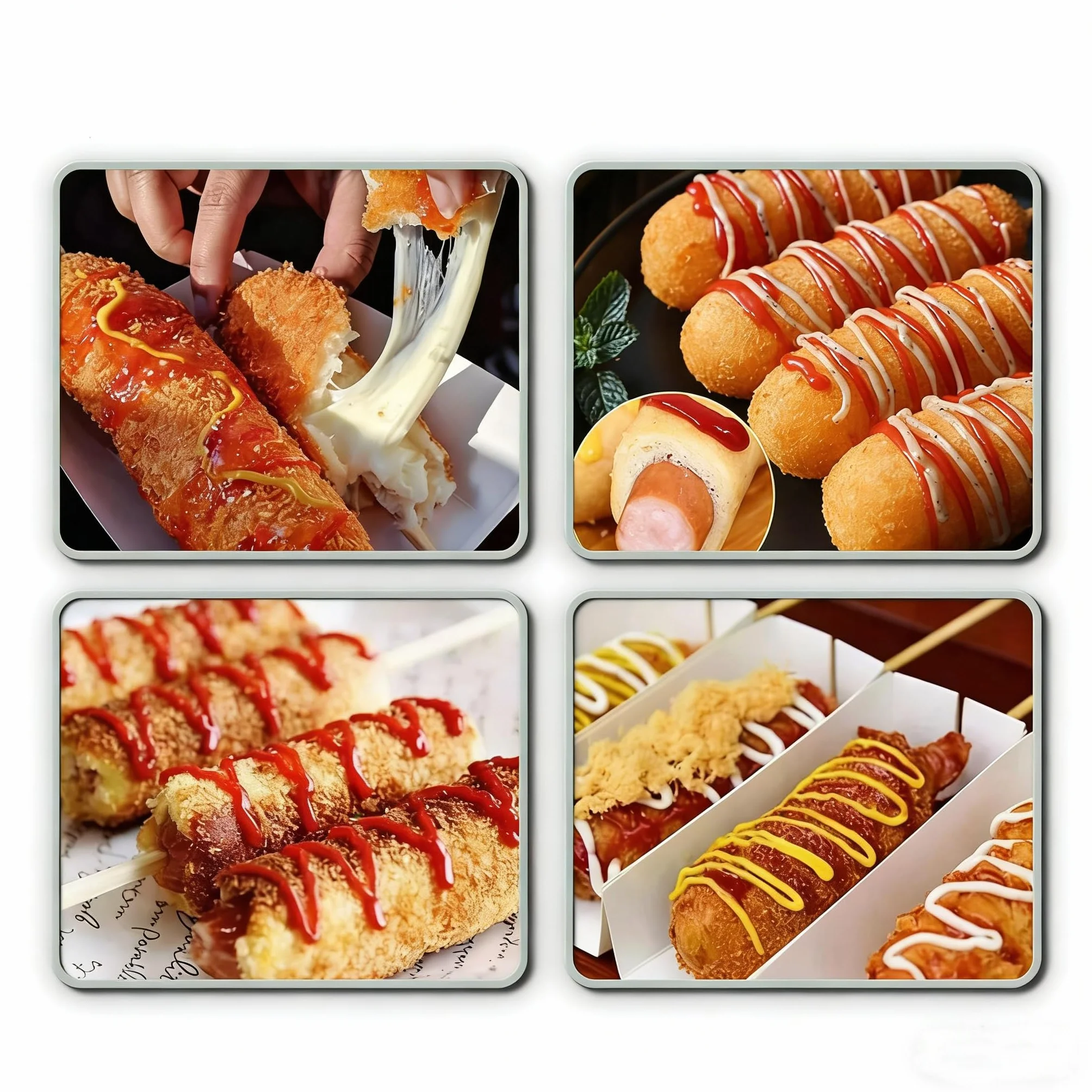 Máquina Perritos Calientes Freidora 25 Litros Capacidad Base Antideslizante Restaurante Tienda